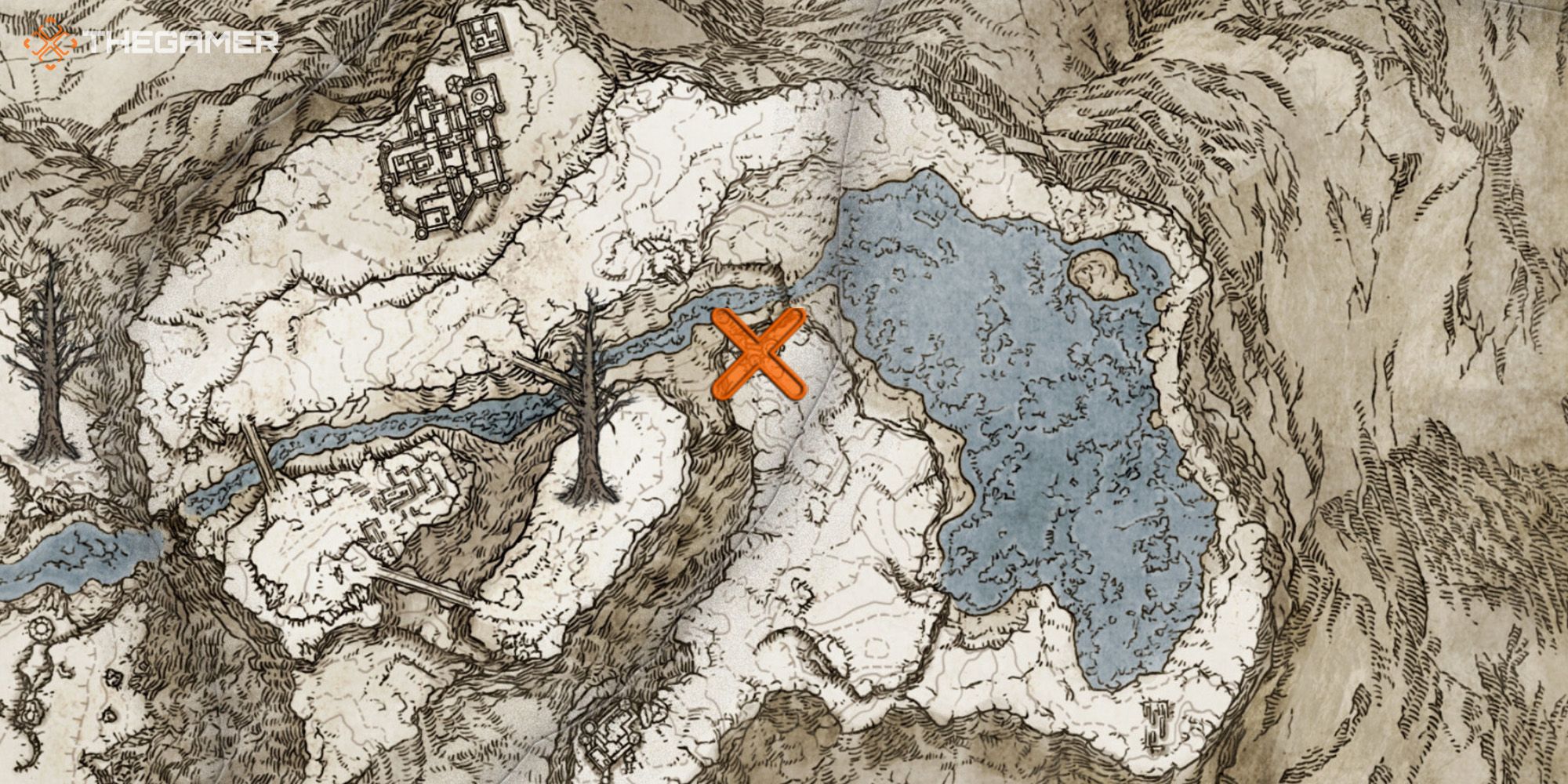 Map showing the location of the Founding Ring of Stars spell in Elden Ring 