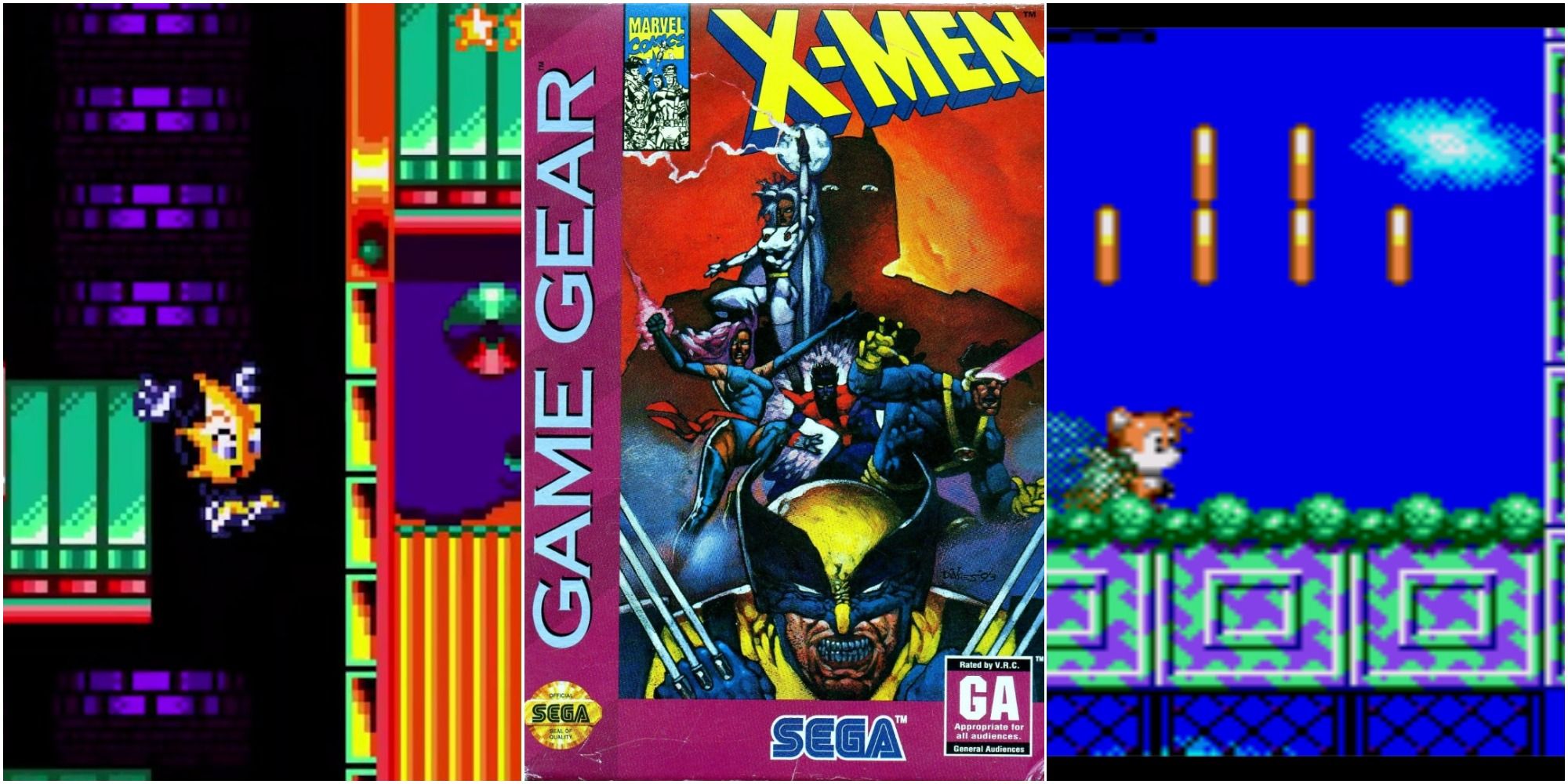 Game Gear Best Games Feature with X-Men, Tails Adventure, and Ristar