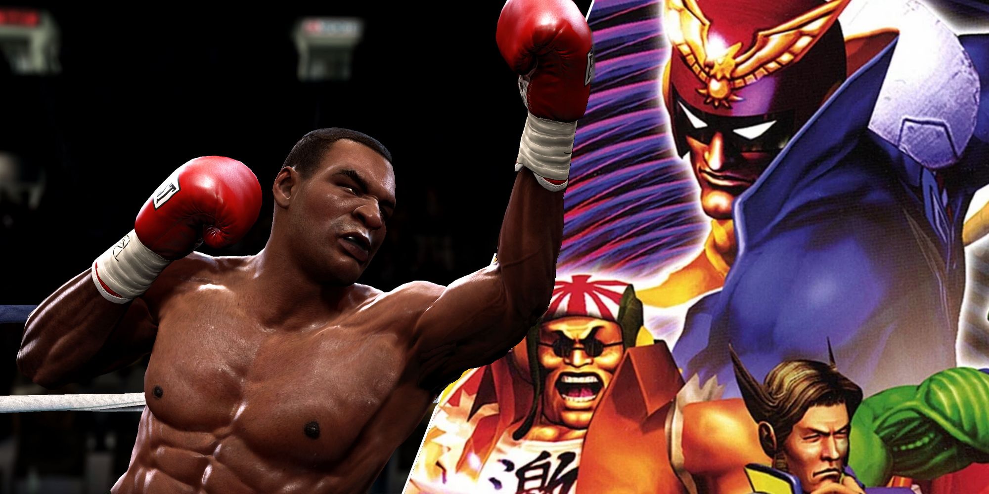 Games Without A Release For A Decade (showing Tyson from Fight Night alongside Captain Falcon from F-Zero GX)