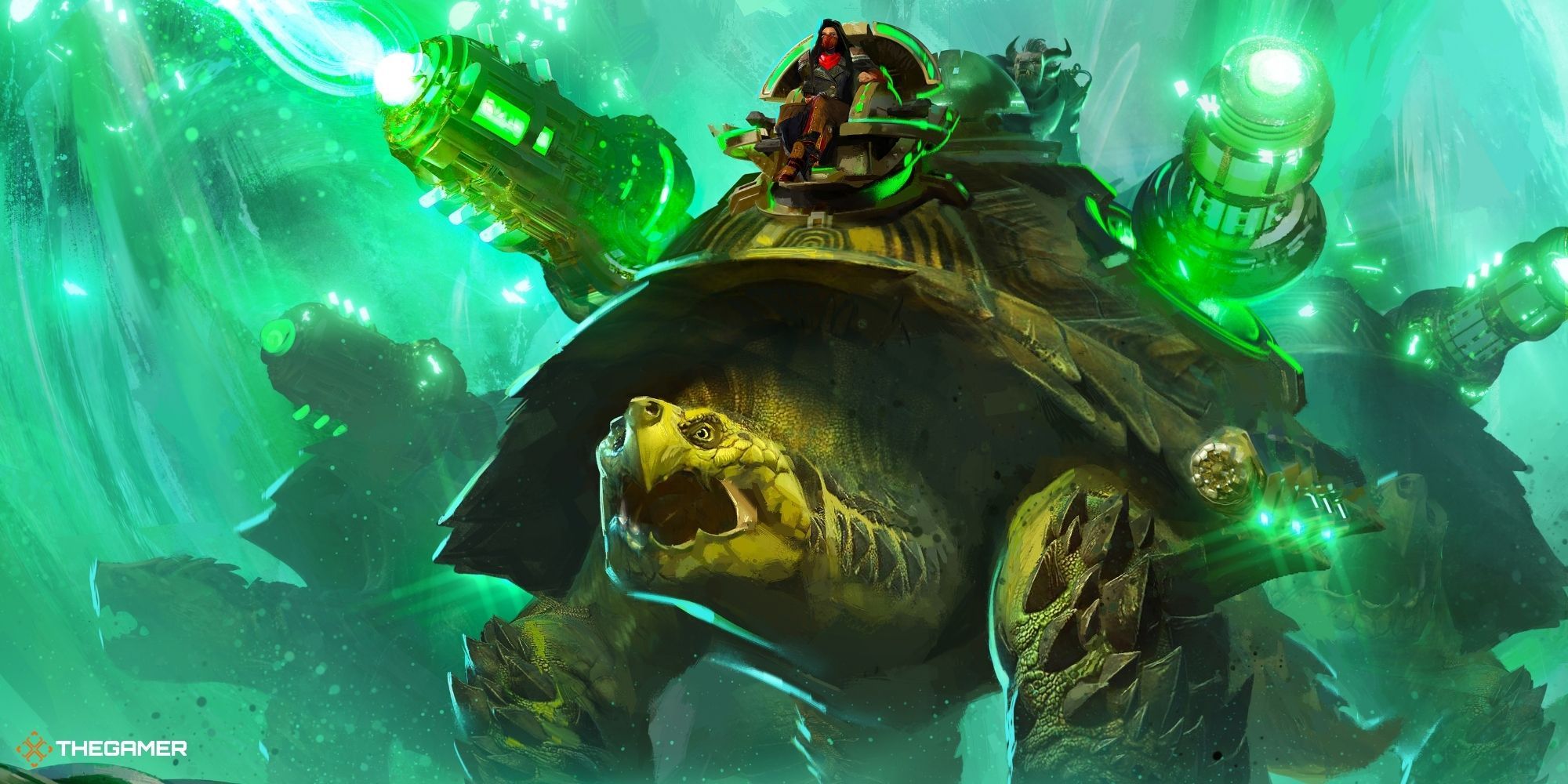 Guild Wars 2 End of Dragons - siege turtle concept art