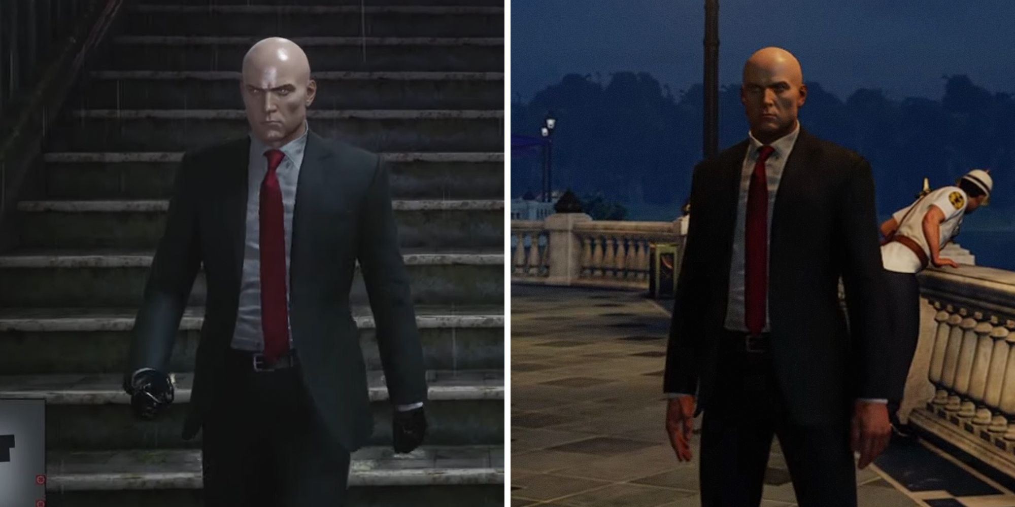 Hitman Agent 47's iconic outfit.