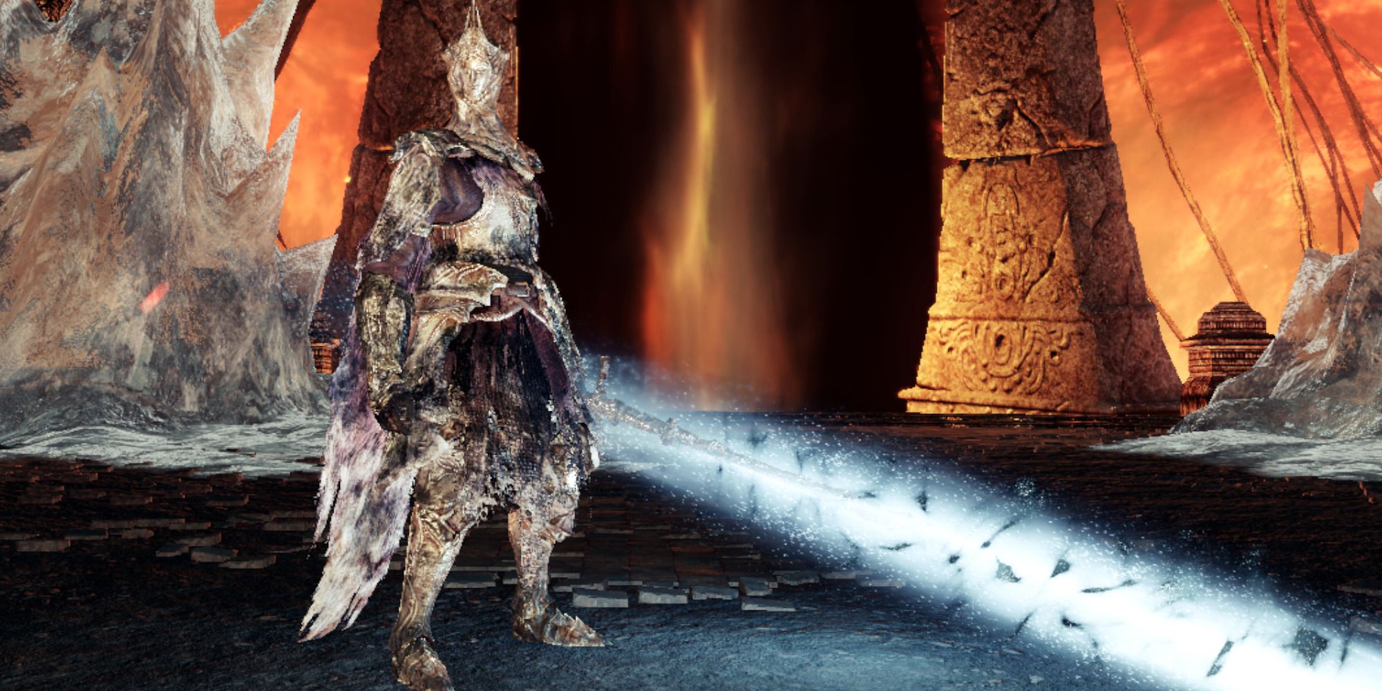 the Burnt Ivory King from the Dark Souls 2 Crown of the Ivory King DLC