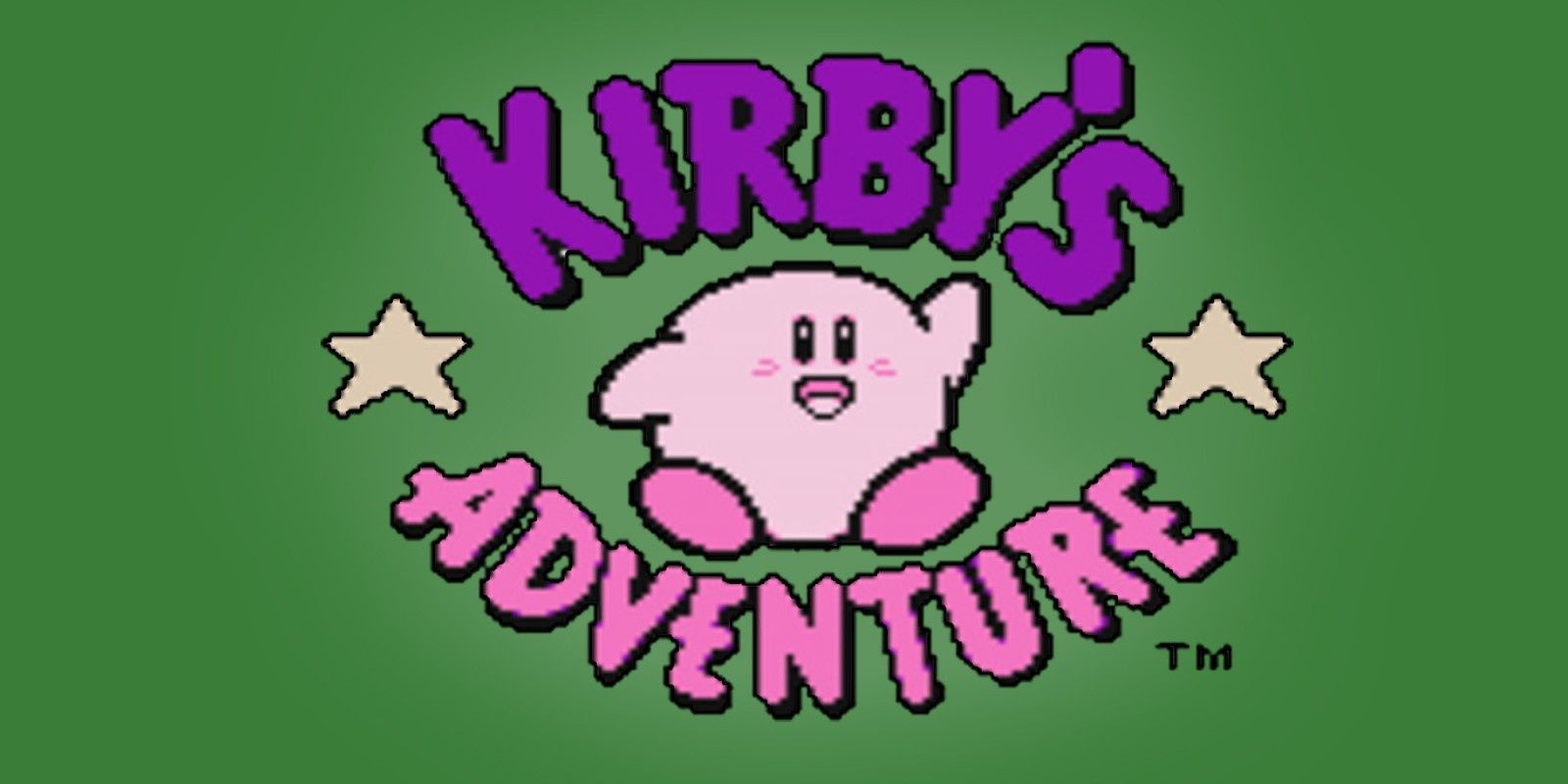 Kirby's Adventure Title Screen NES