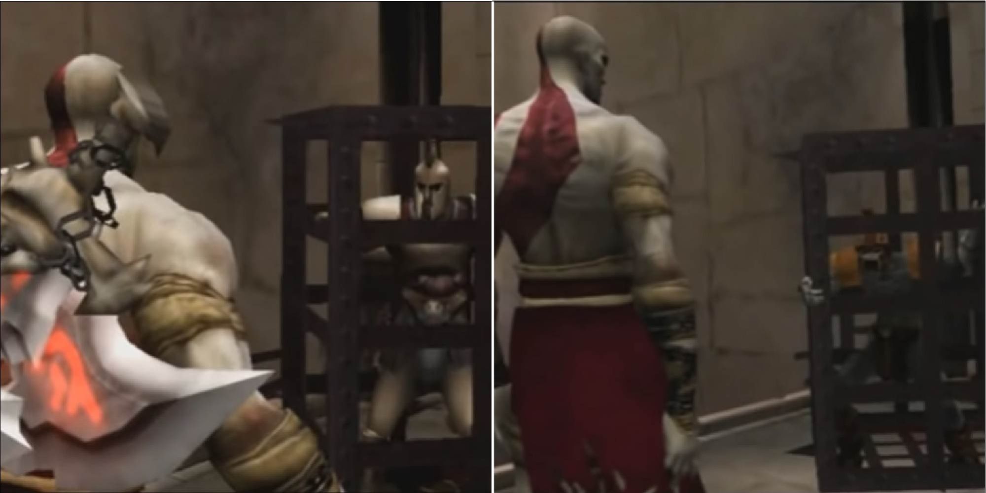 Kratos Sacrifice Change, from Human to Monster, in the original God of War