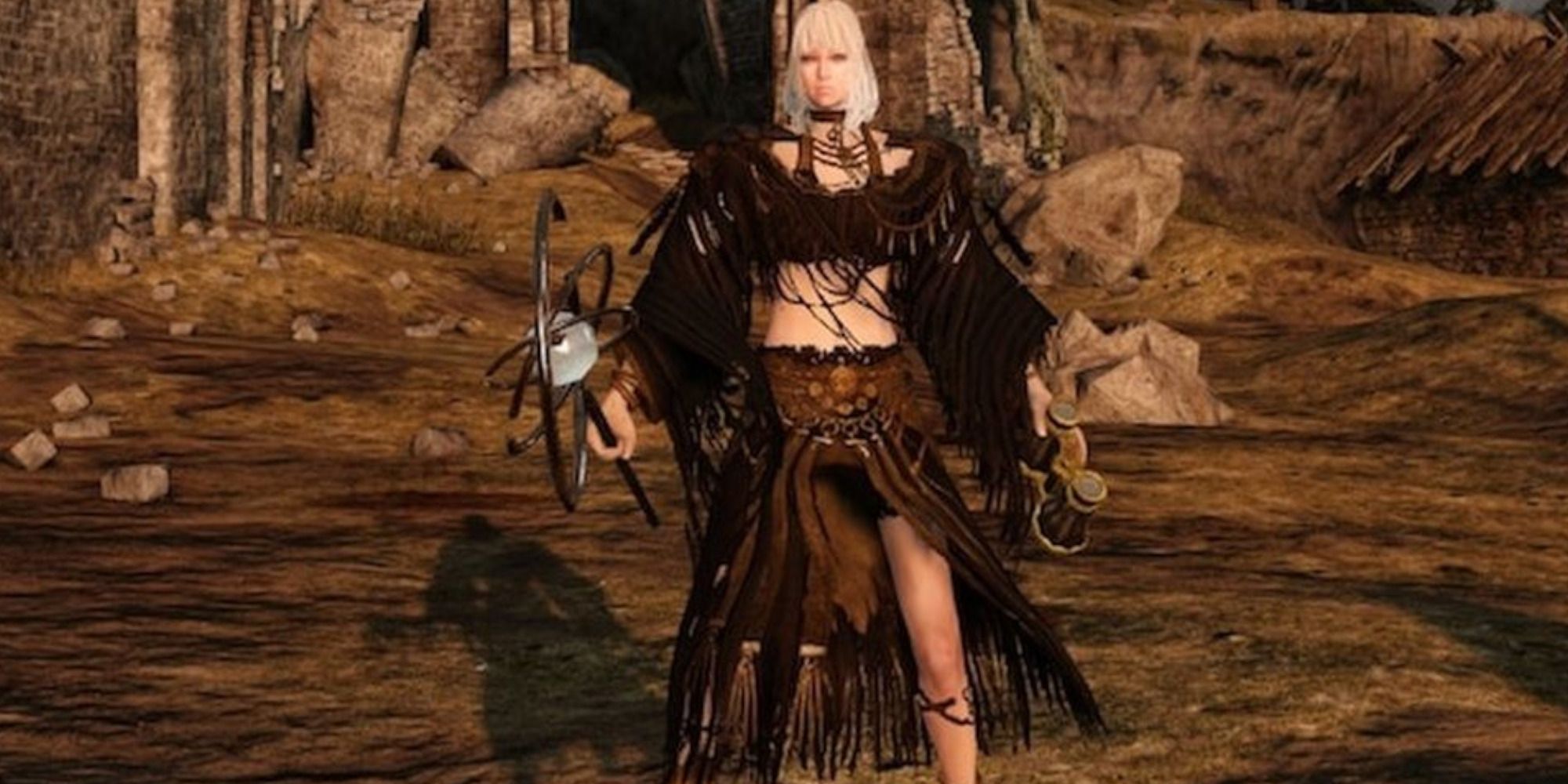 a player wearing the Lion Mage Set in Dark Souls 2