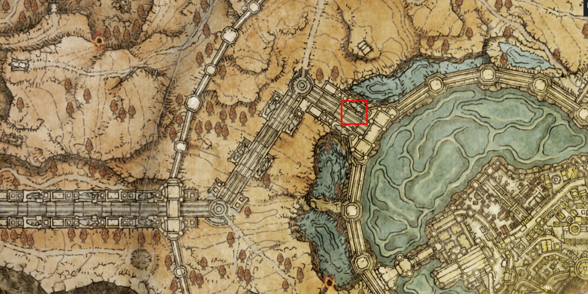 Leyndell's entrance marked on map in Elden Ring