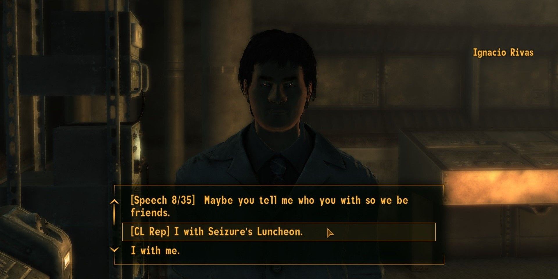 Fallout New Vegas Low Intellegence Speech Check