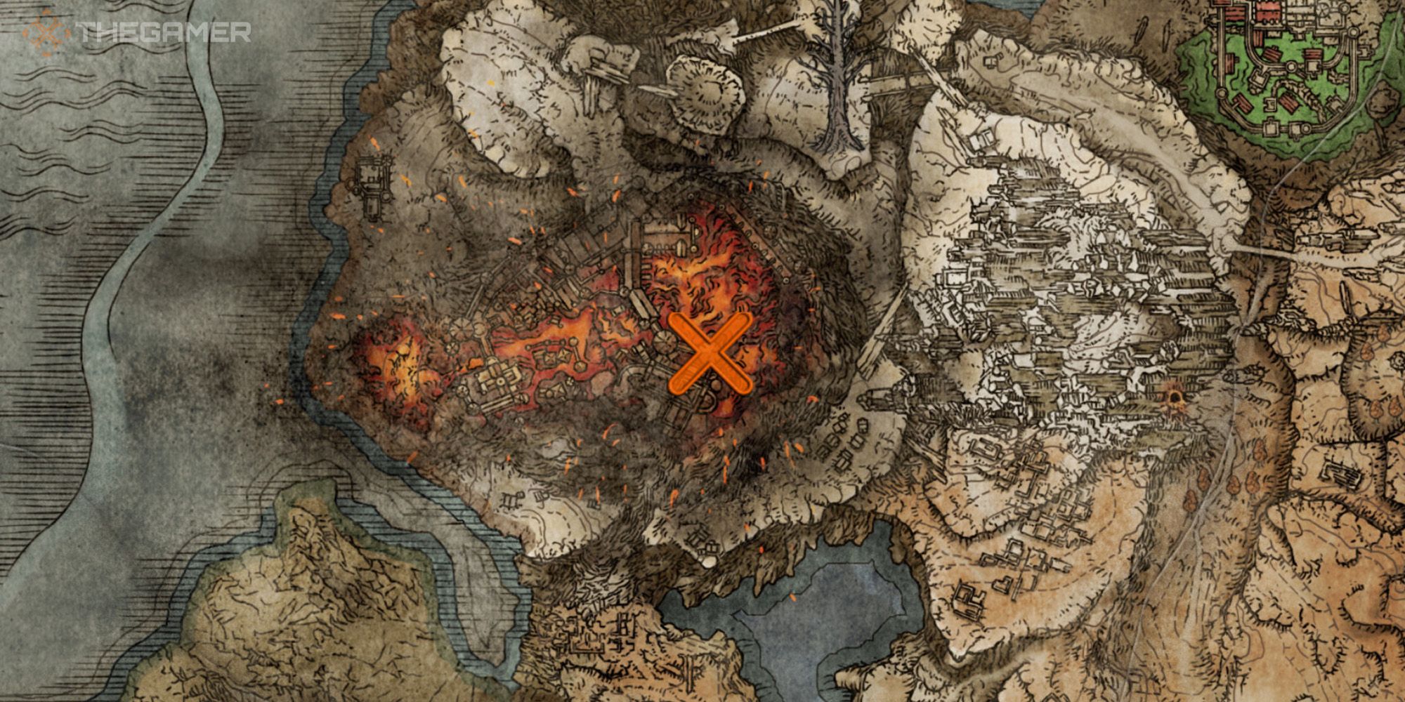 Elden Ring Map showing the location of Missionary's Cookbook [6]