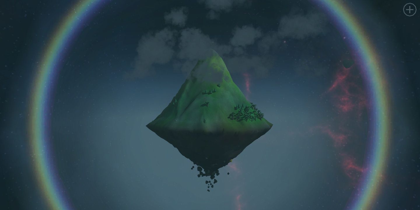 A mountain from Mountain floating in space