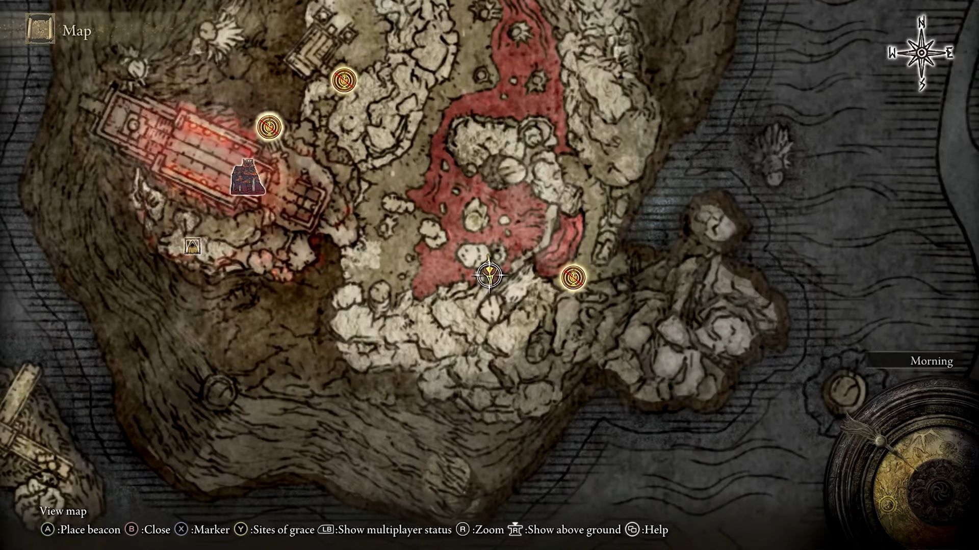 Location On The Map of the Nameless White Mask in Elden Ring