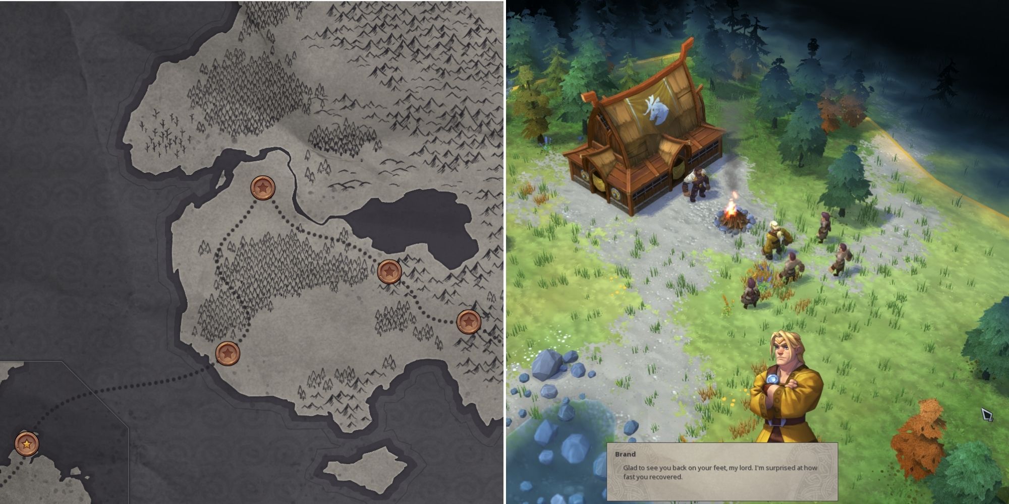 Northgard - Story Mode Map - The First Level of Story Mode
