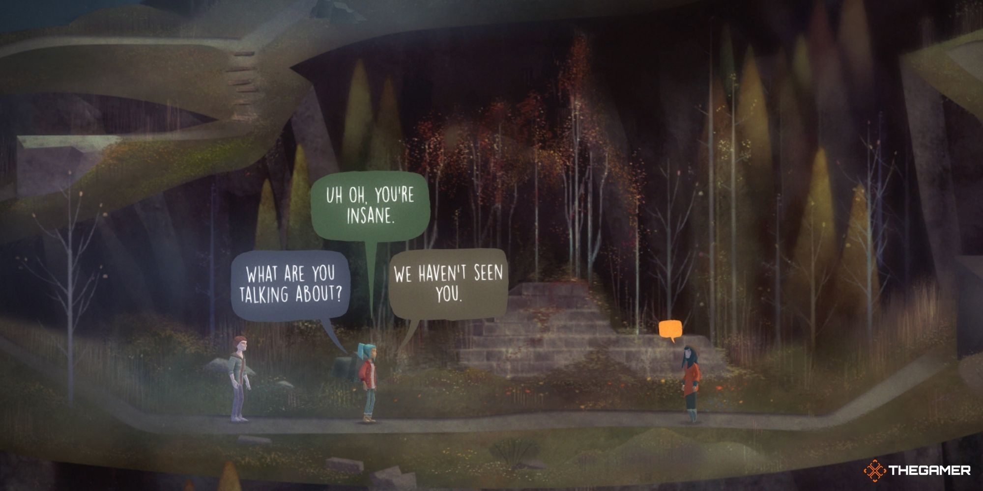 Oxenfree - player dialogue options