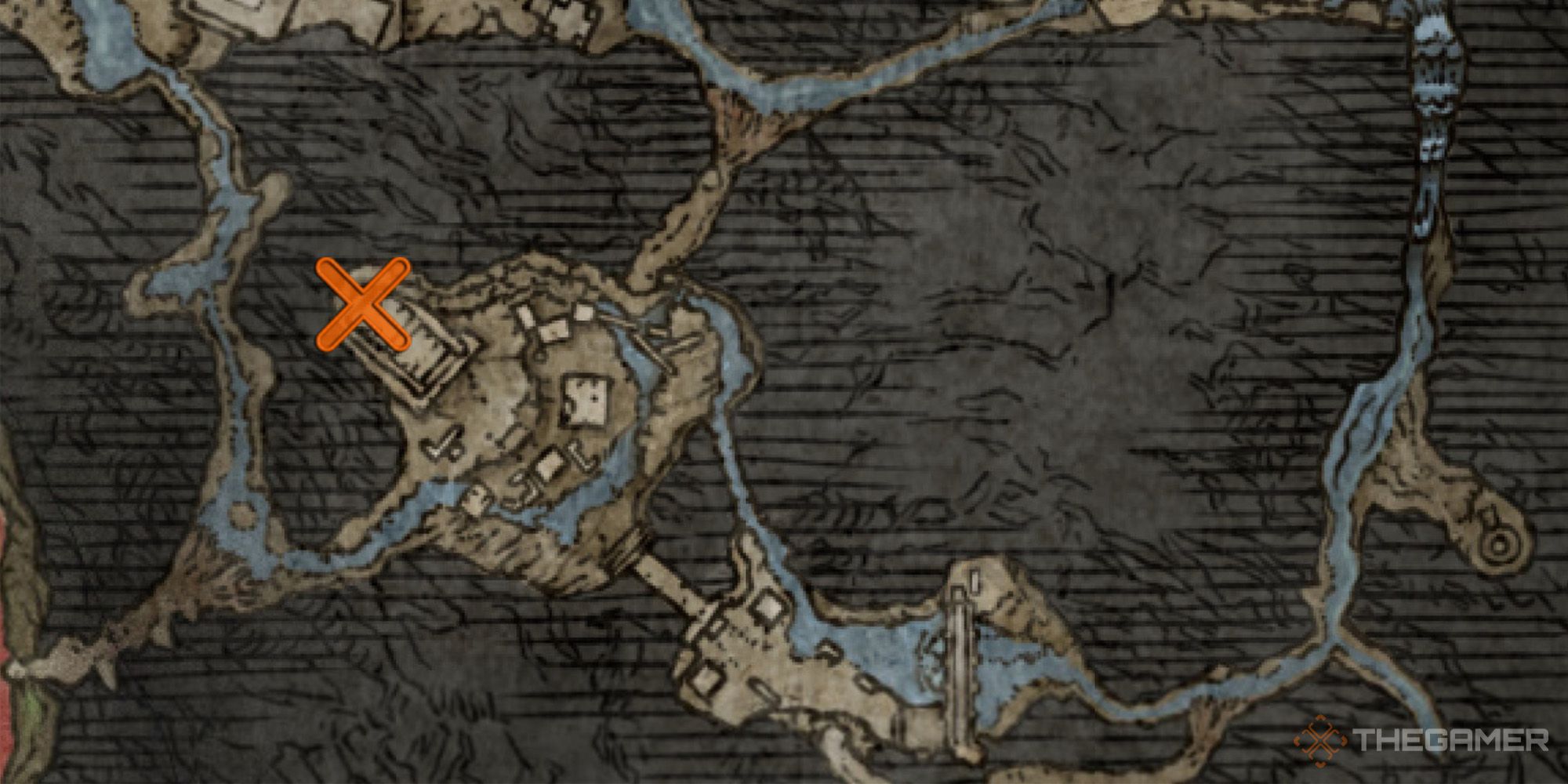 Elden Ring Map showing the location of Perfumer's Cookbook [4]
