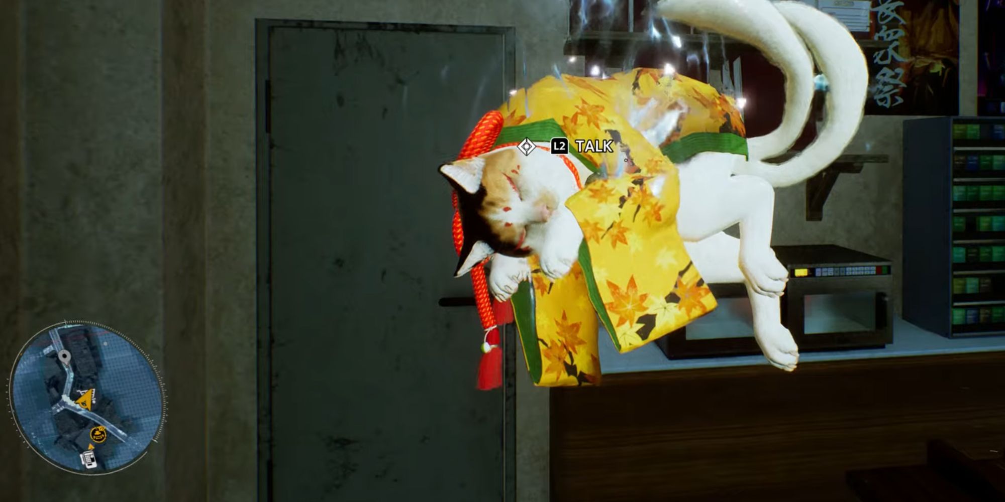 Nekomata cat spirit takes a floating nap