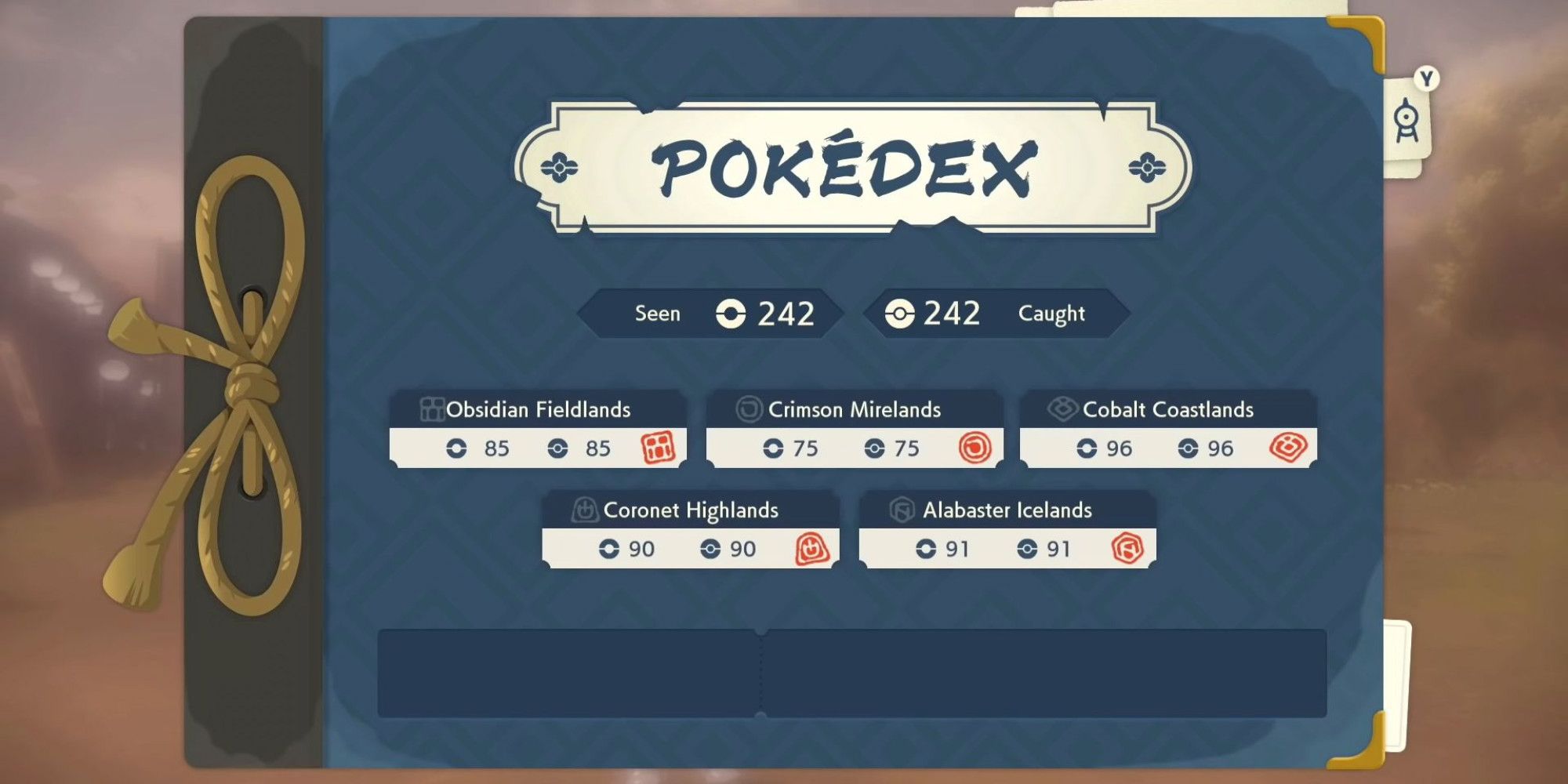 DIY Pokédex from Pokémon Legends: Arceus 