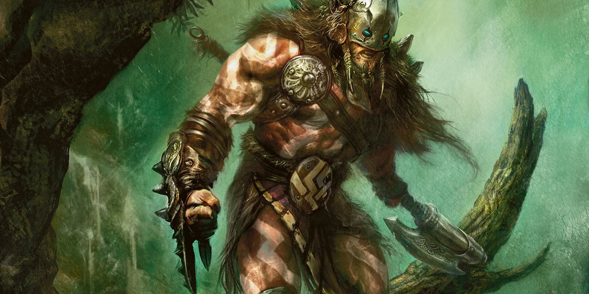 A barbarian from the Primal Paths book