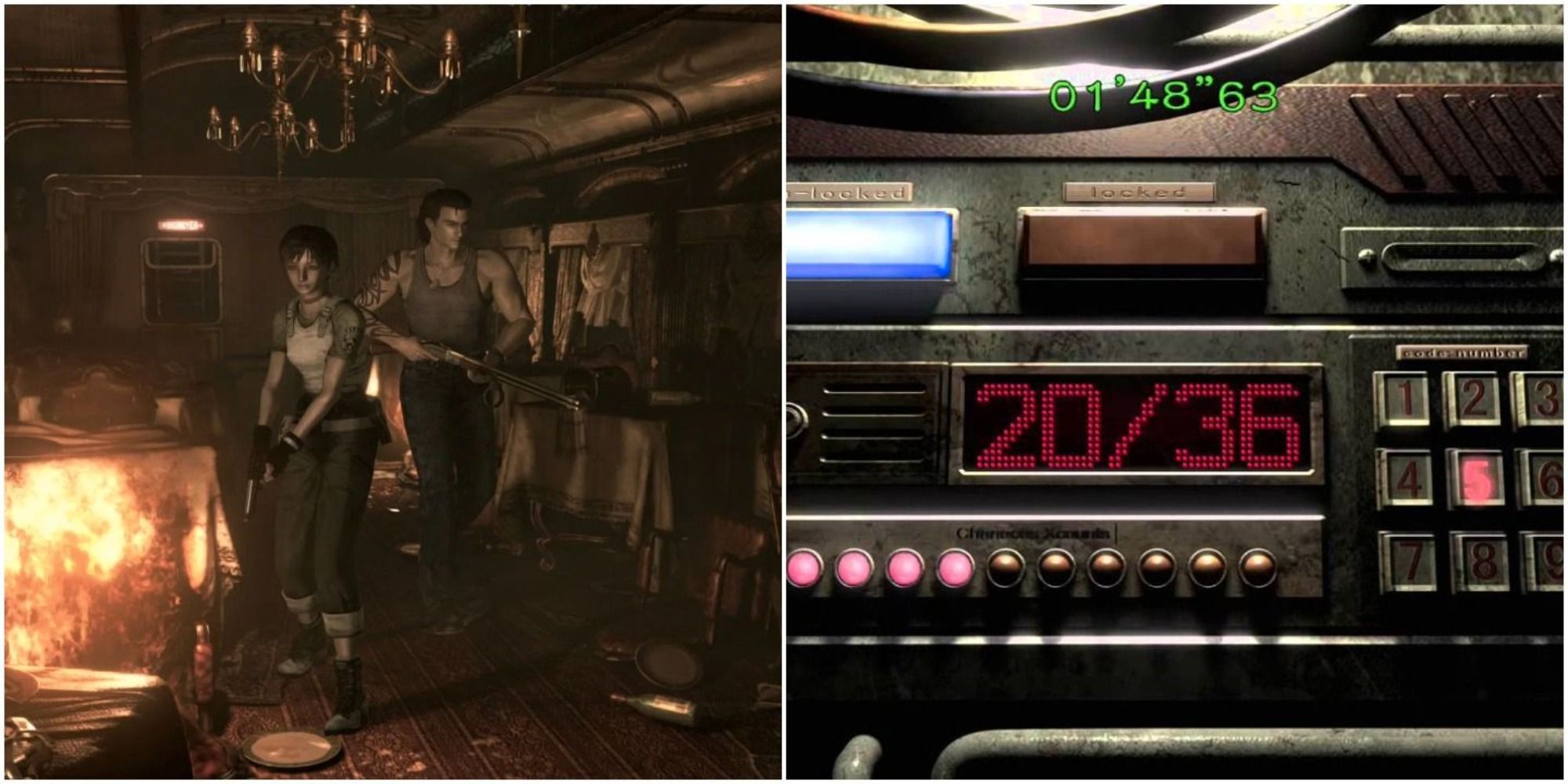 Resident Evil Zero Math Puzzle Collage