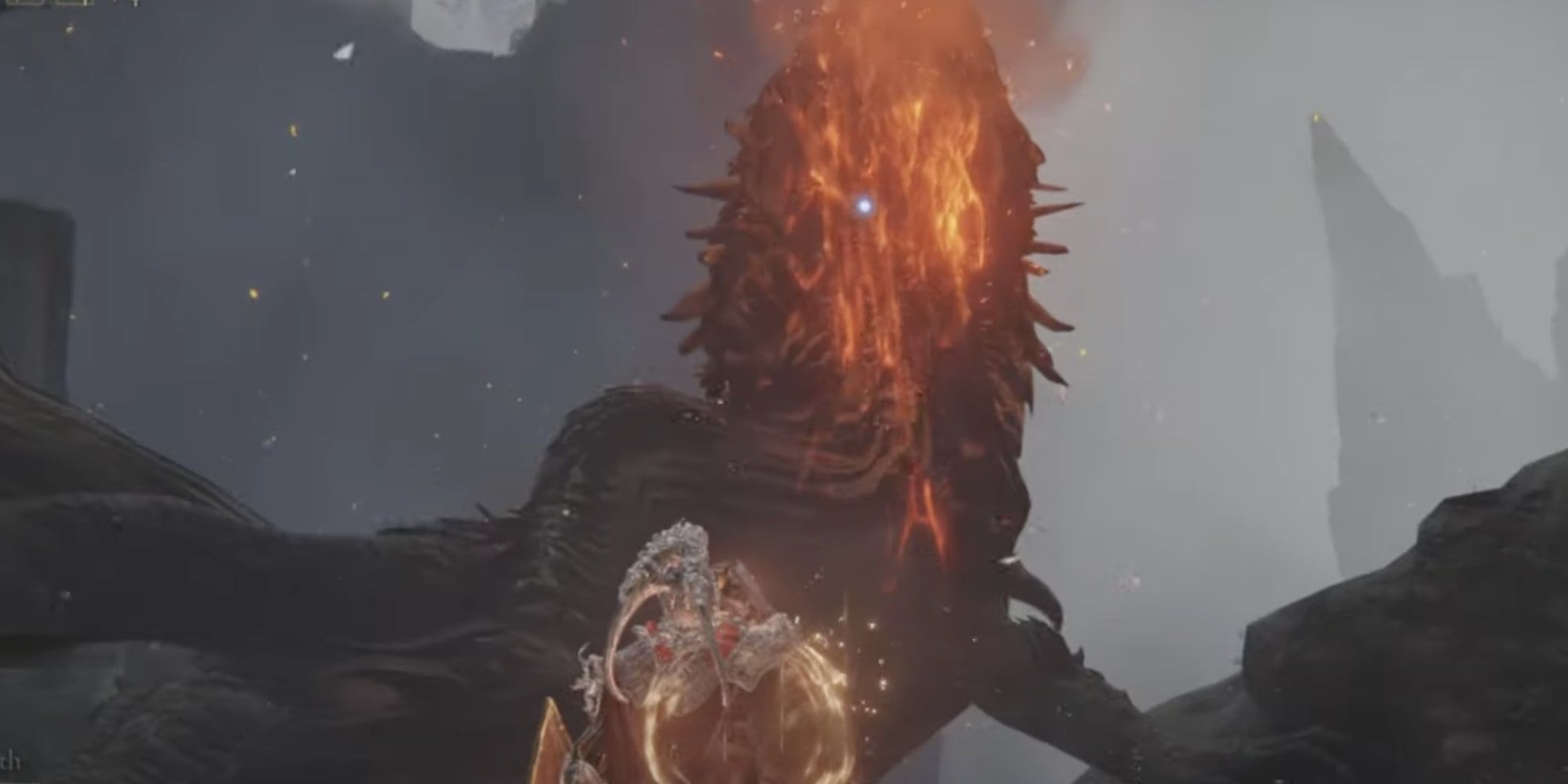 Great Wyrm Theodorix spills hot lava from its giant mouth.