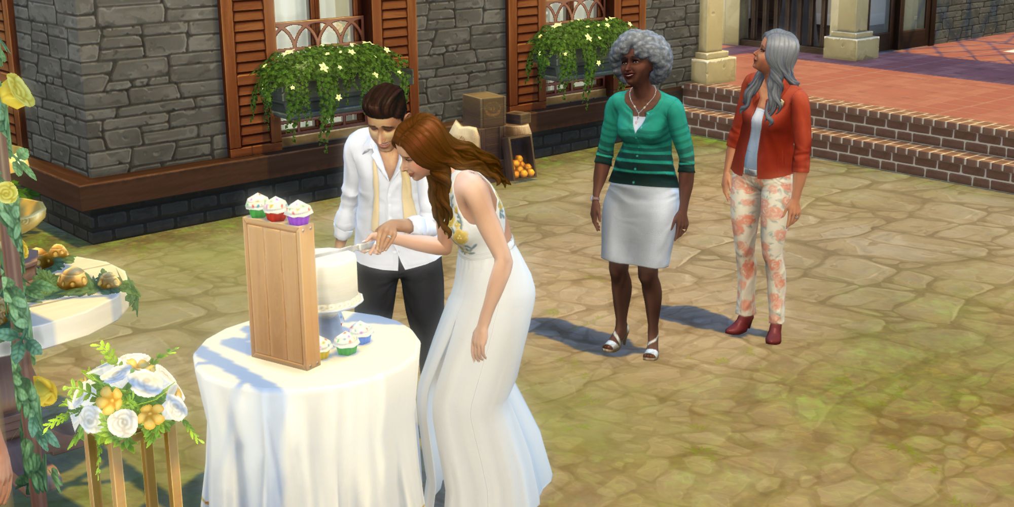 Sims 4 wedding cake cutting