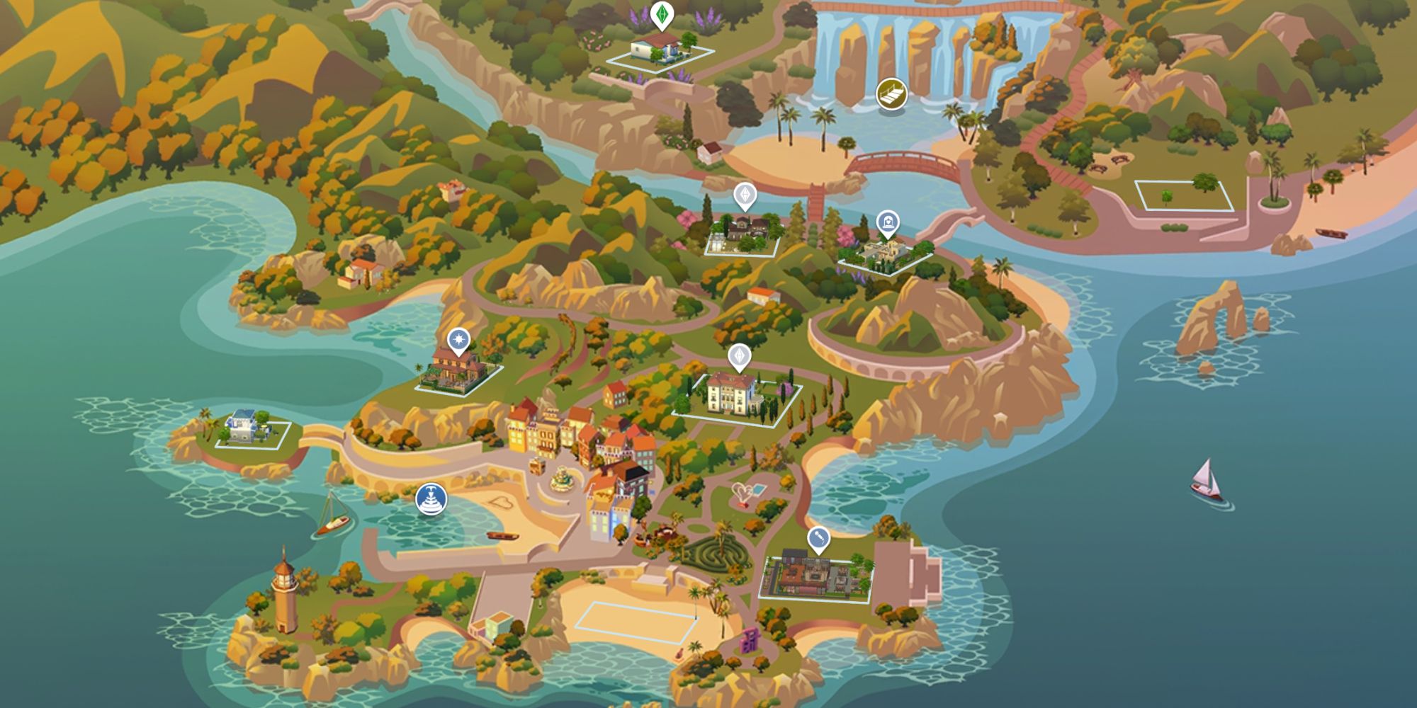 Sims 4 wedding tartosa map view