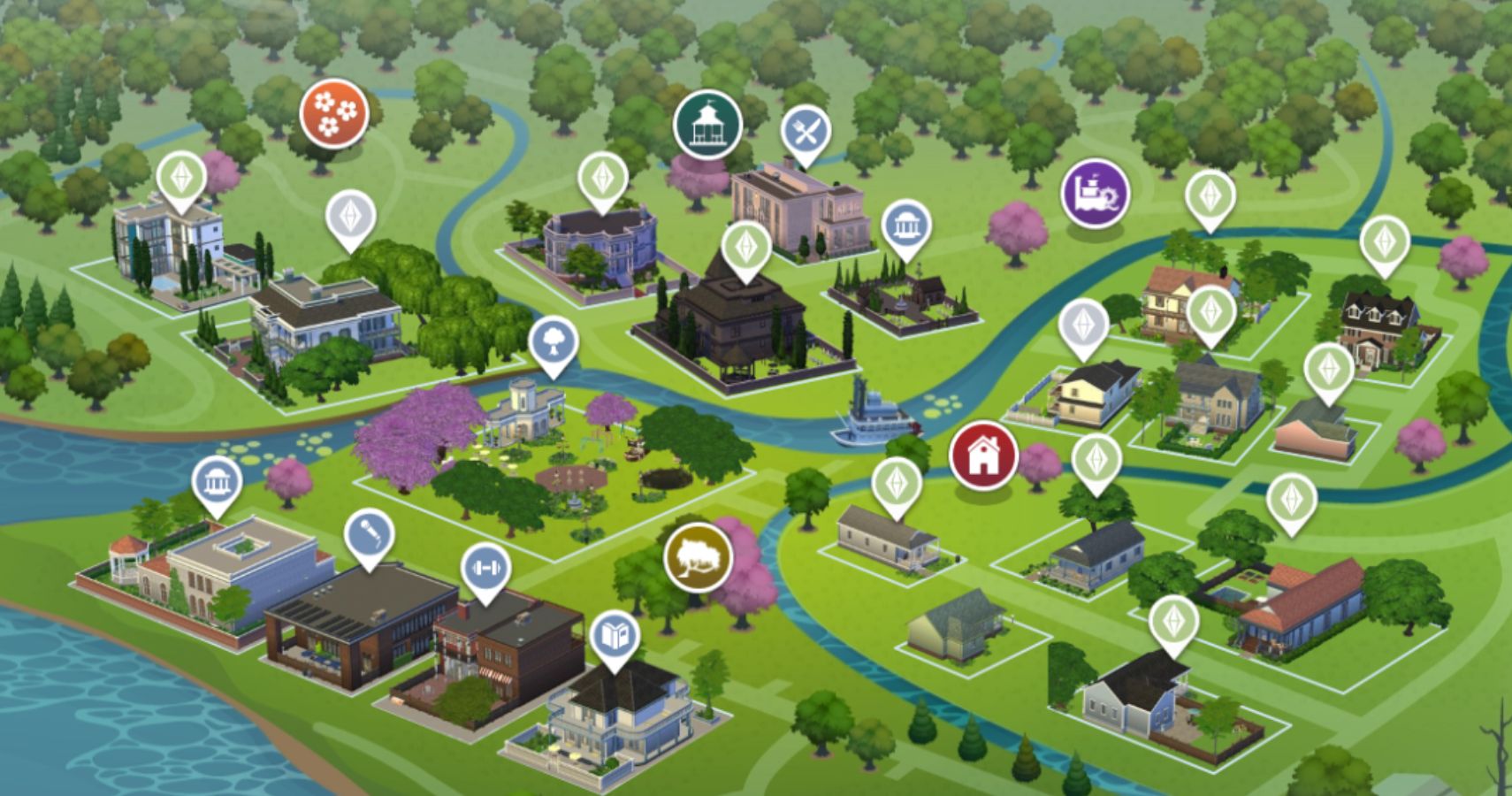 Sims 4 willow creek from bettersims4 save file