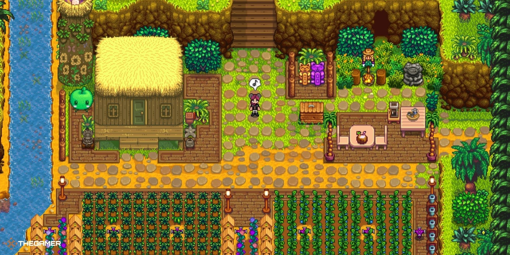 Ginger Island Farm baut das ganze Jahr über Feldfrüchte an, wie man Geld verdient, Stardew Valley Guide