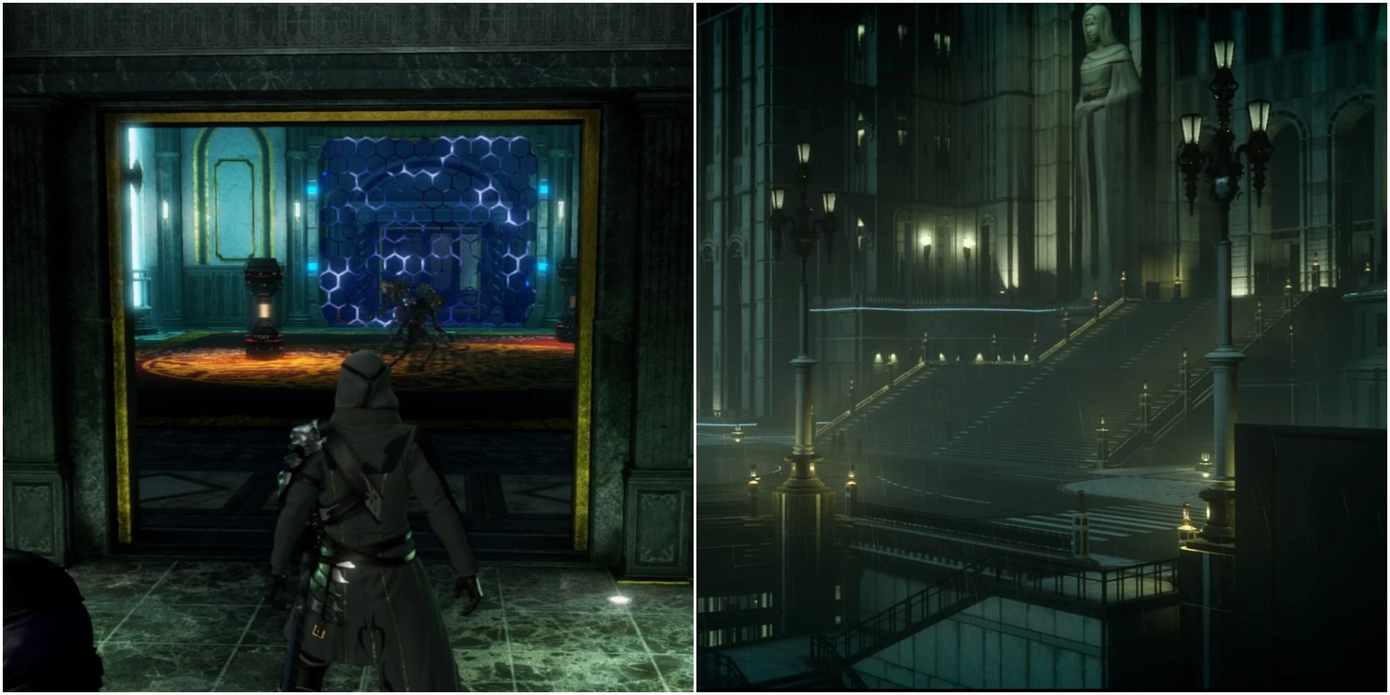 Vigilia Court from Stranger of Paradise and the Citadel from Final Fantasy 15
