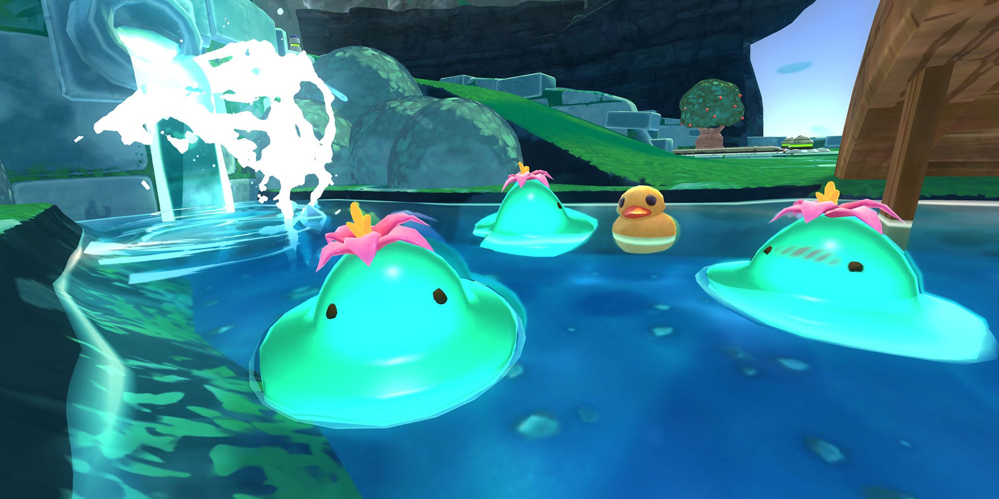 Slimes Relaxing In The Water