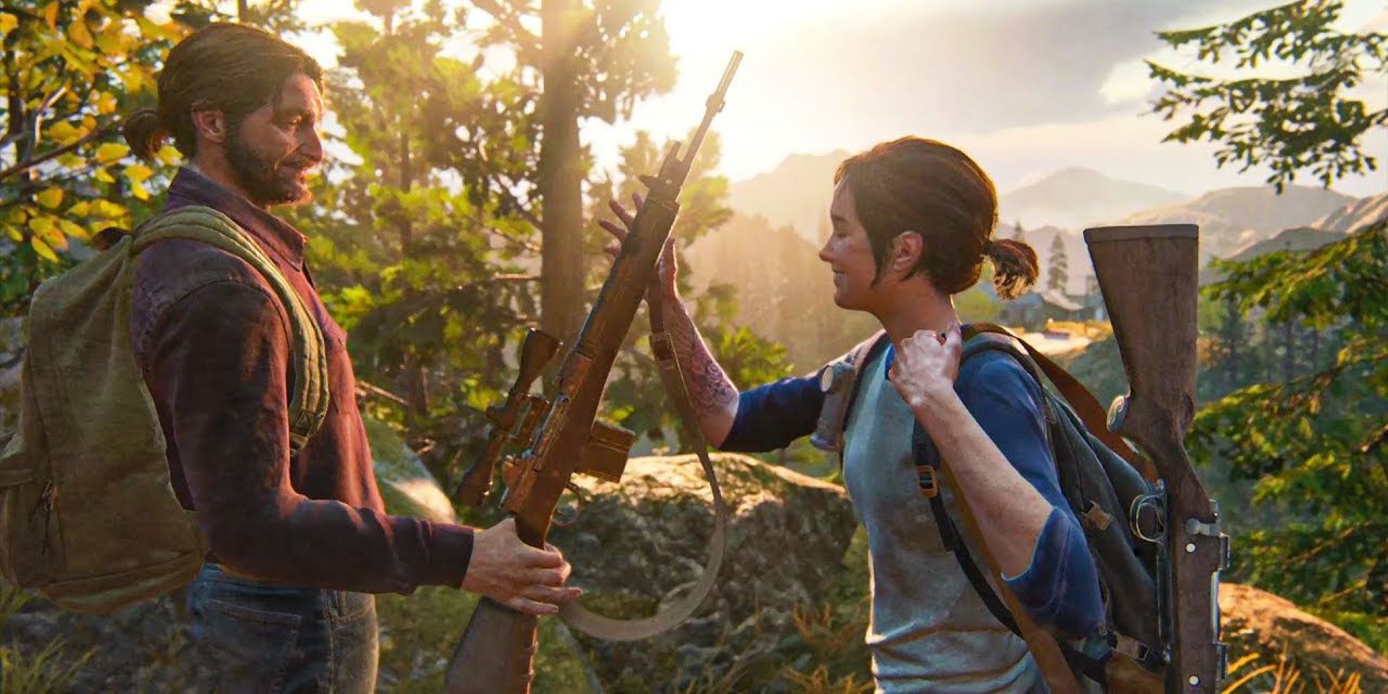 Tommy delivers Ellie Sniper Rifle The Last Of Us Part II