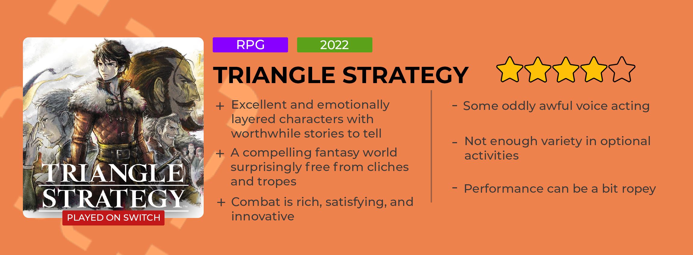 Triangle Strategy Review (Switch)