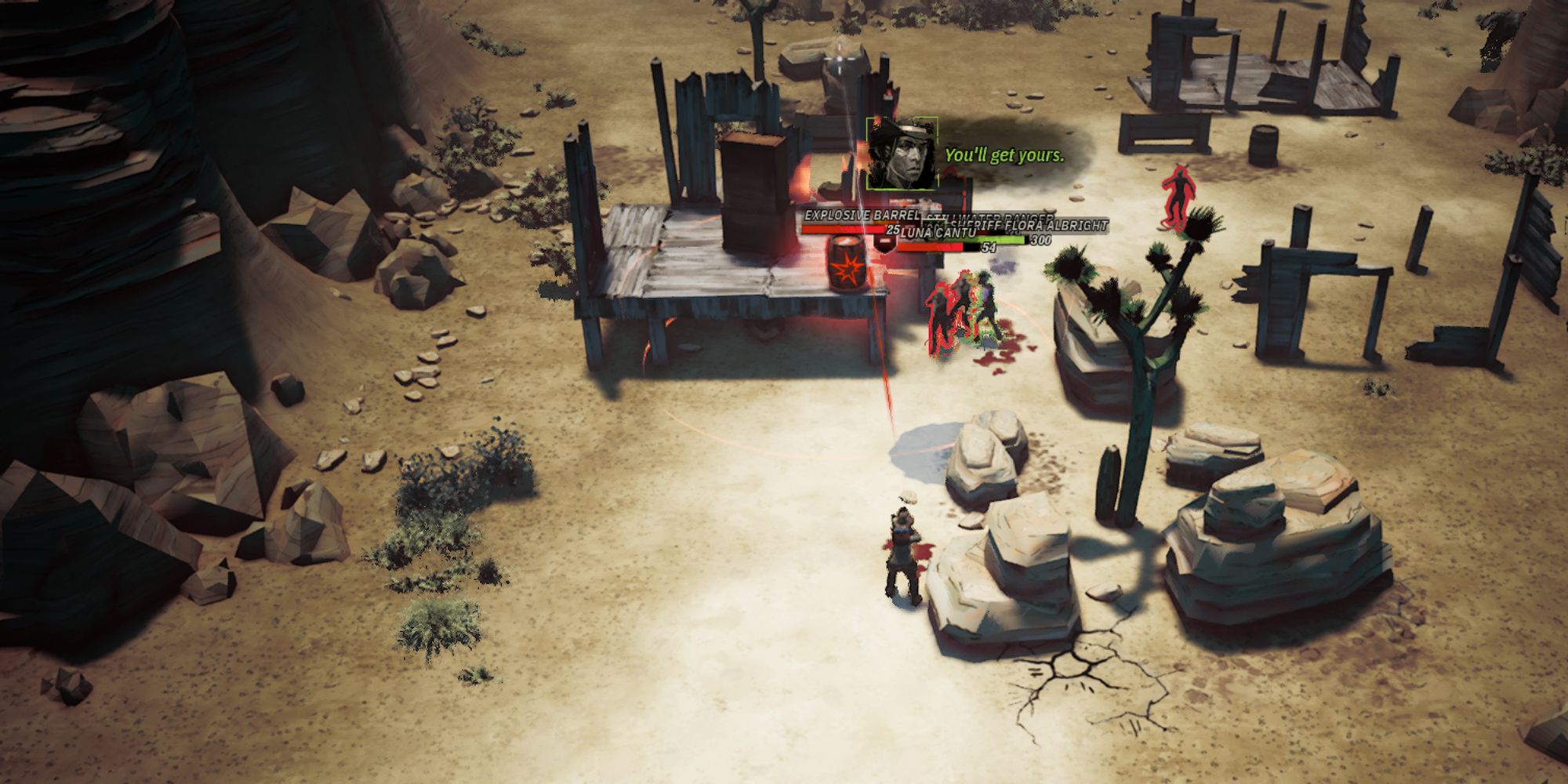 Weird West Screenshot Of Explosive Barrel