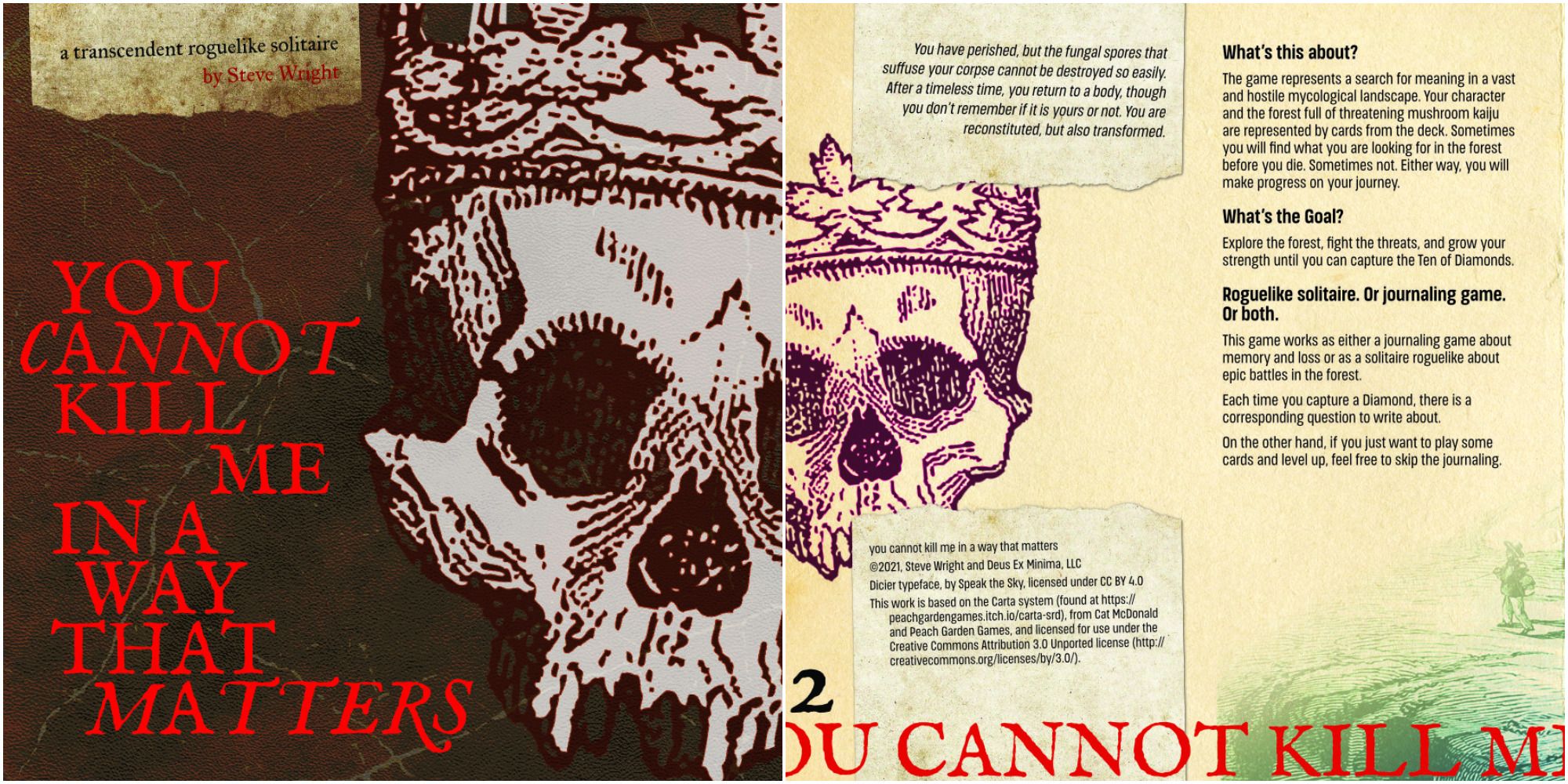 You Cannot Kill Me In A Way That Matters Front Cover and Back Cover