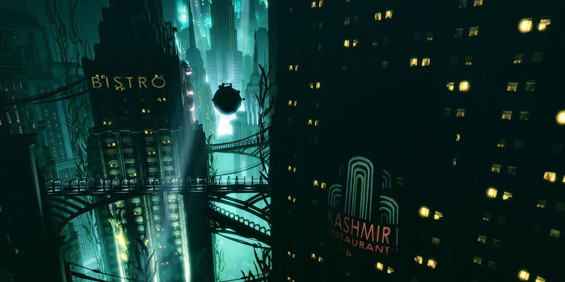 A photo depicting the city of Rapture from BioShock
