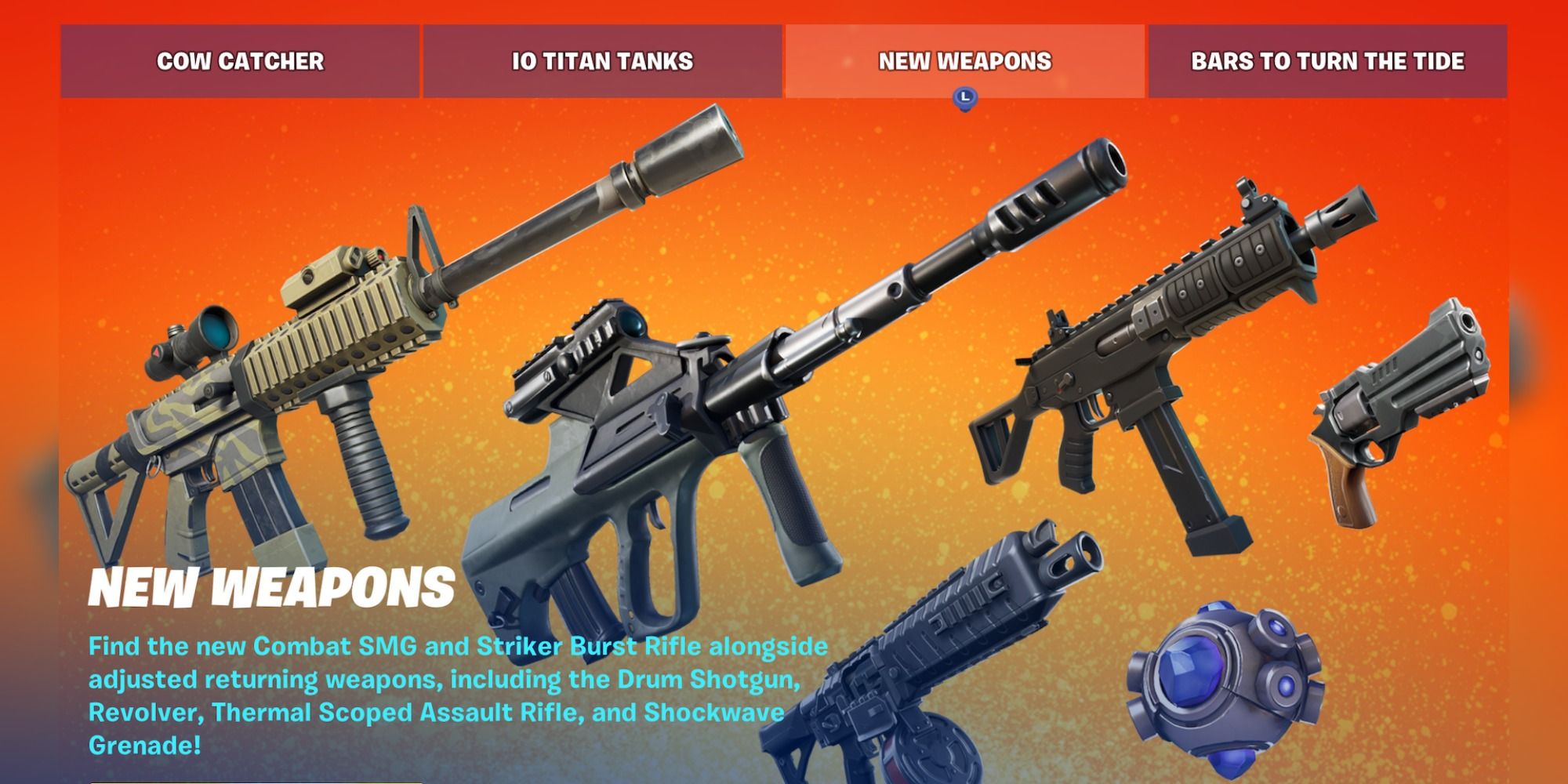 brand new weaons and items screen in fortnite chapter 3 season 2
