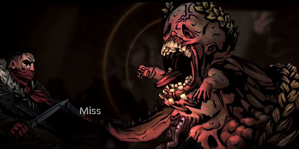 the harvest child misses the highwayman with an attack in darkest dungeon 2