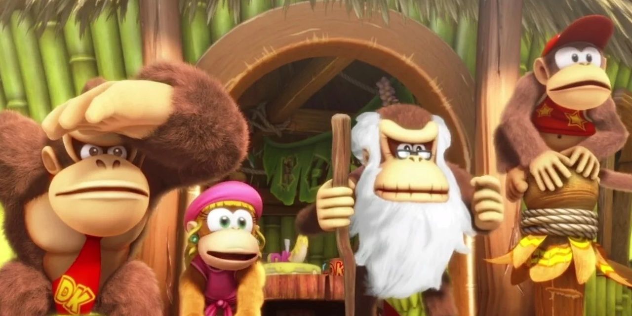 Donkey Kong, Candy Kong, Cranky Kong, & Diddy Kong Tropical Freeze