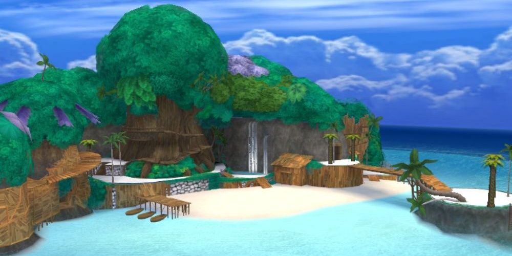 Full View of the Front of Destiny Islands from Kingdom Hearts