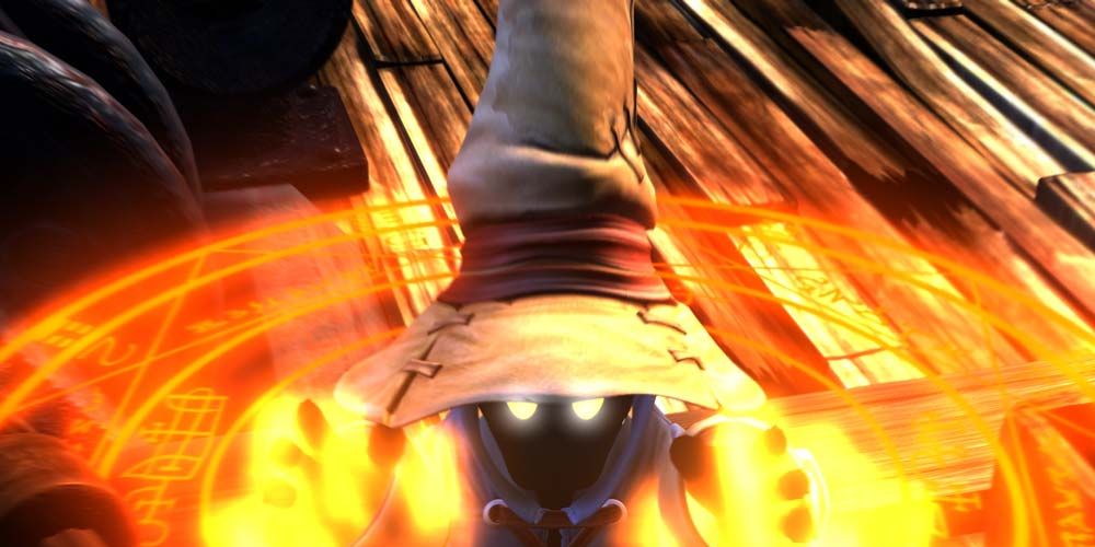 final fantasy 9 vivi casts fire