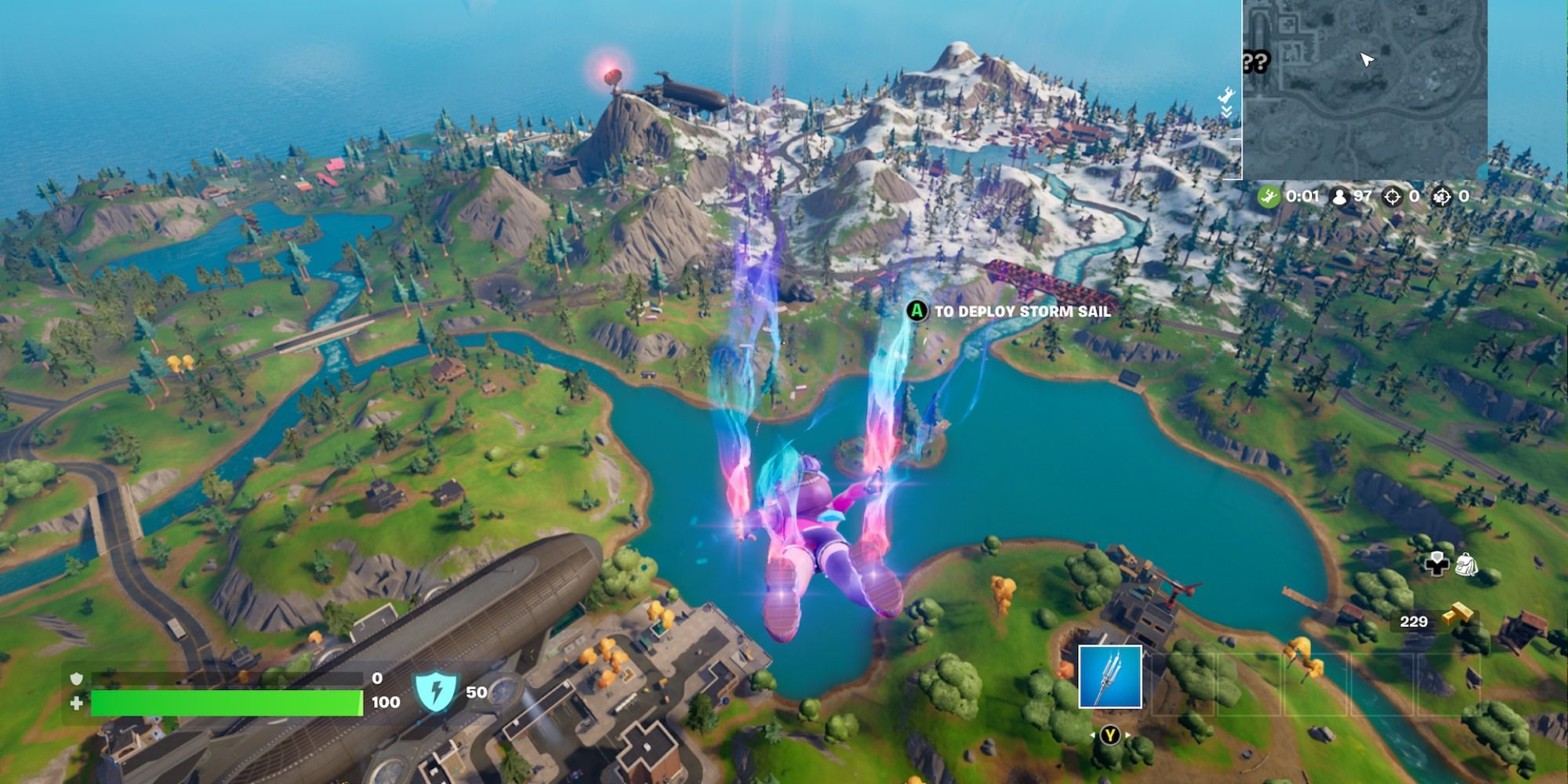 freefalling onto the fortnite island in chapter 3 season 2