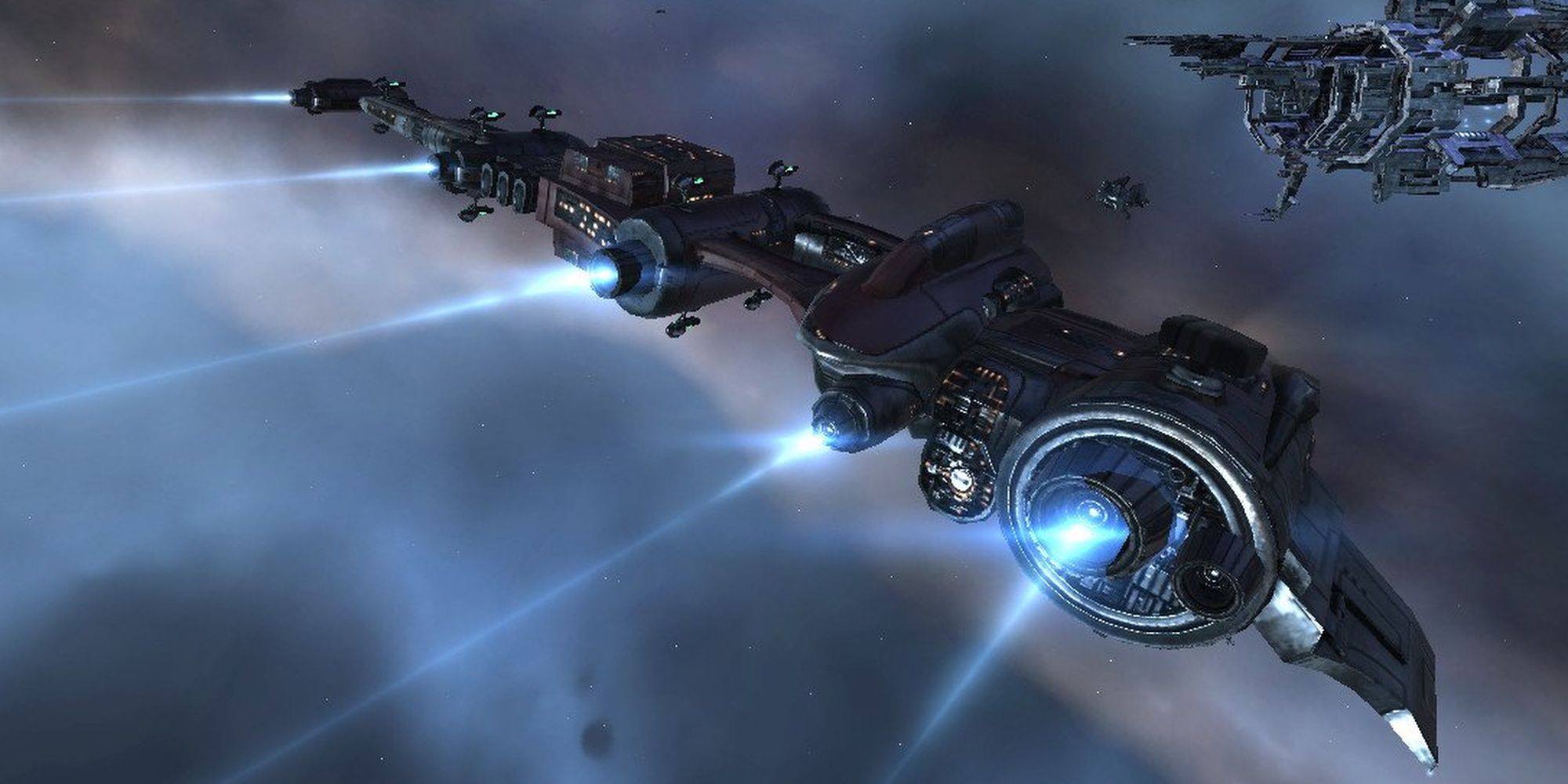Eve Online Gallente Interdictor Silver Spaceship