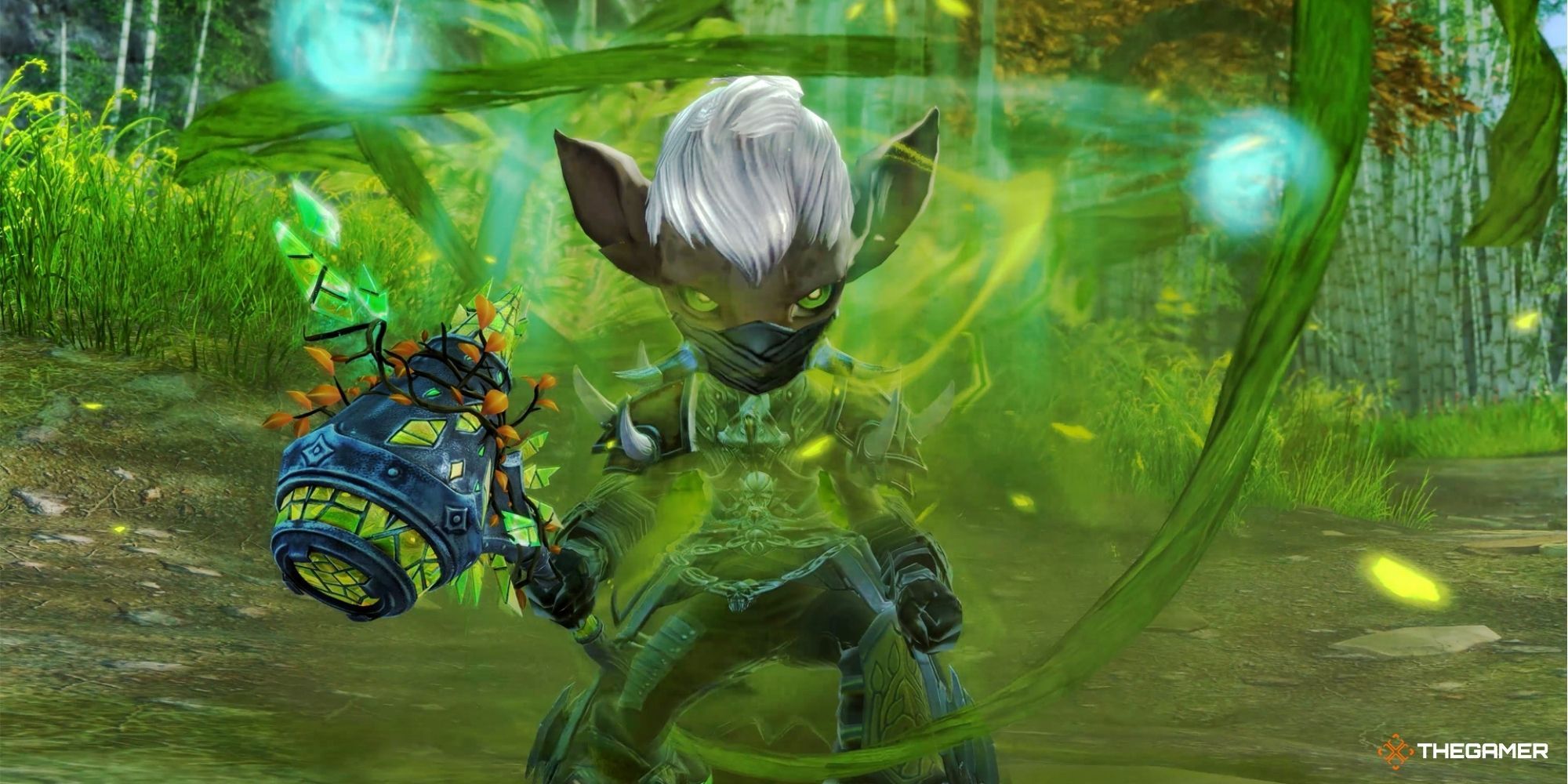 Screenshot of an untamed Asura Ranger in Guild Wars 2 End of Dragons.