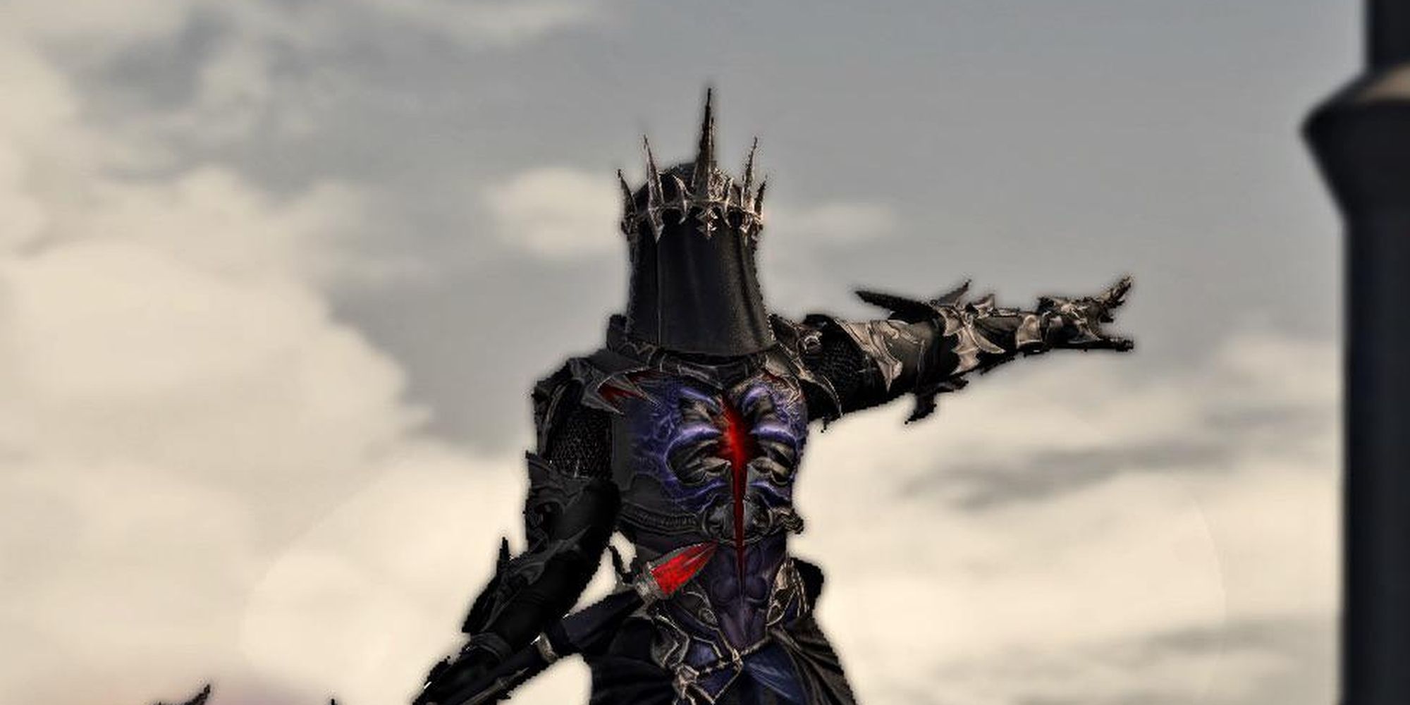 Final Fantasy 14 Sinister Dark Knight With Black Veil