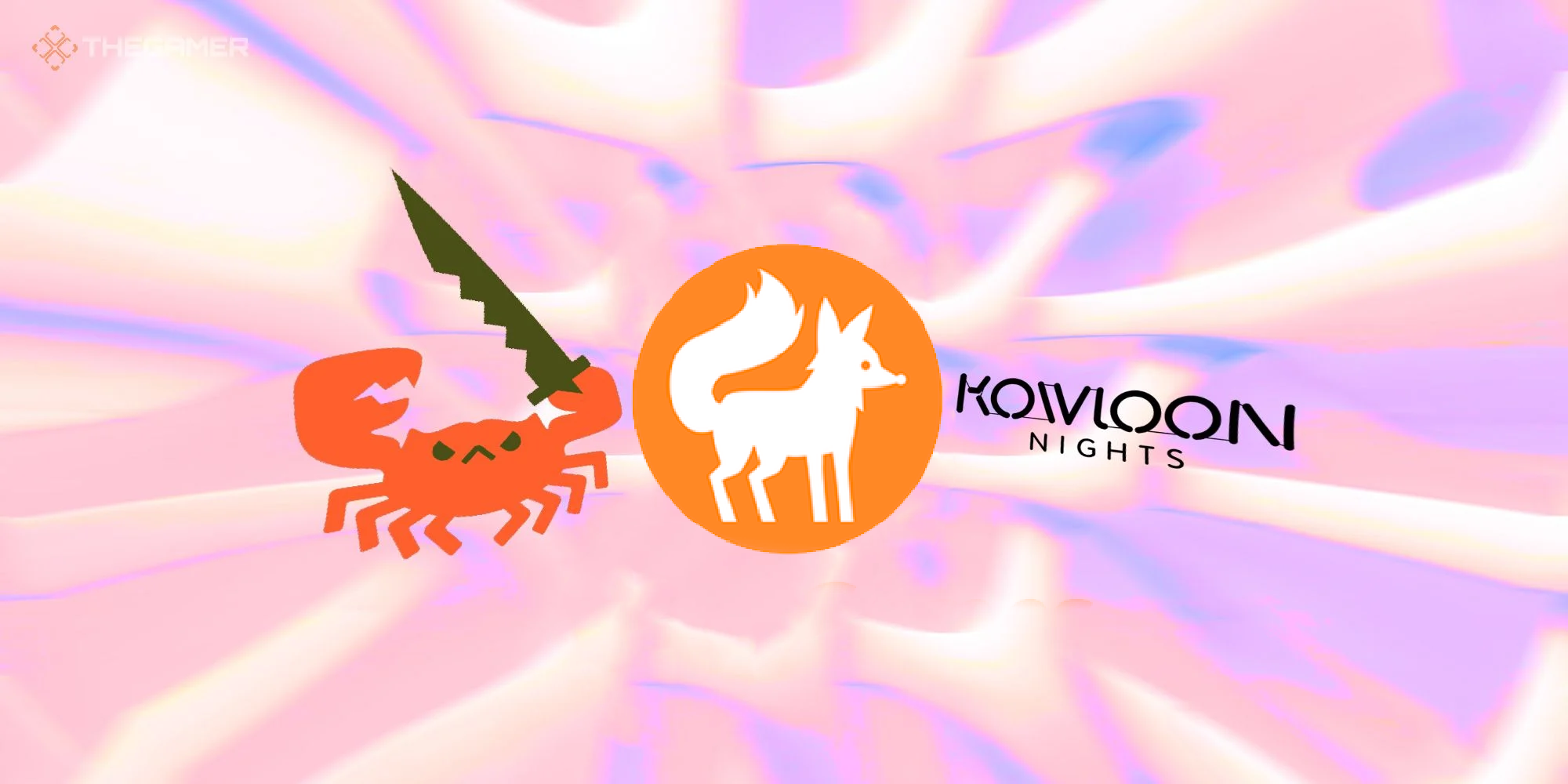 kowloon nights kit fox and aggro crab logos