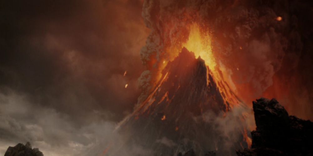 lord of the rings mordor volcano