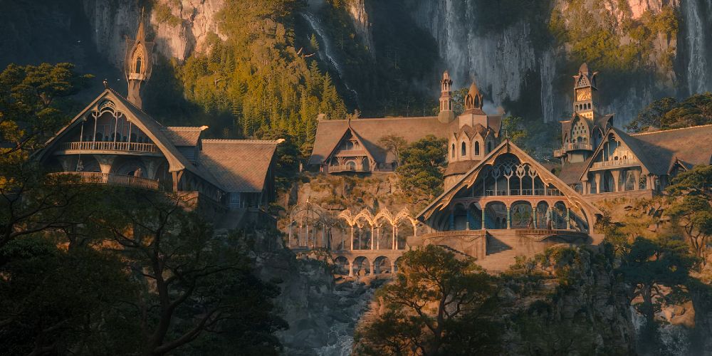 lord of the rings rivendell wide shot