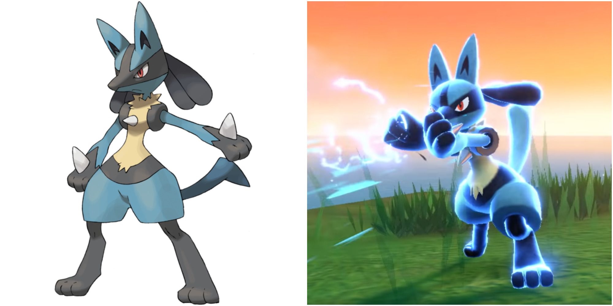 lucario art & trailer appearance