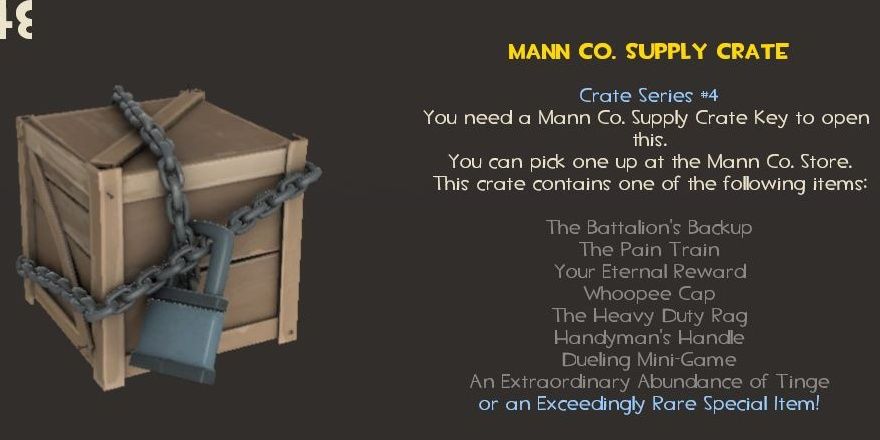 A Mann Co. Supply Crate in Team Fortress 2