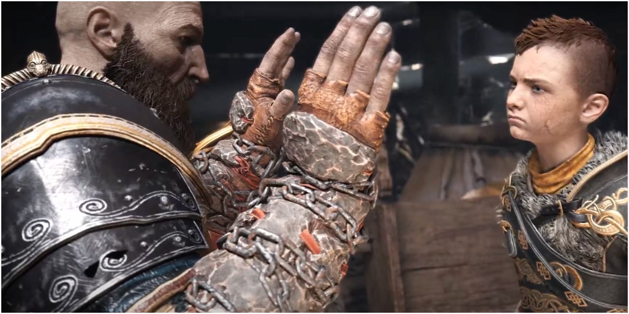 God of War Kratos teaches Atreus how to control and use his anger