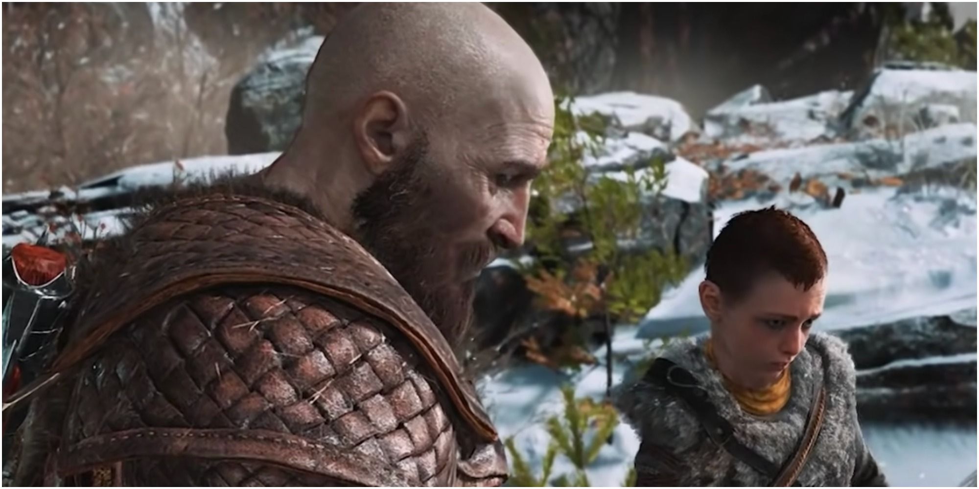 God of War Kratos tries to prepare Atreus 