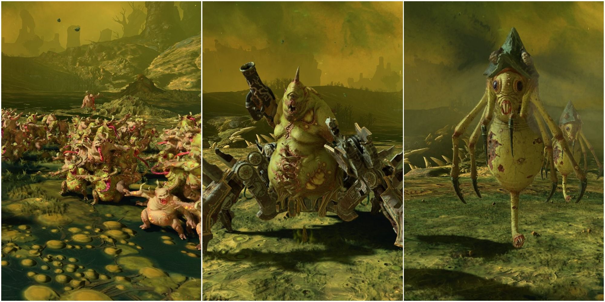 Nurglings Soul Grinder Of Nurgle Rot Flies On The Battlefield Total War Warhammer 3